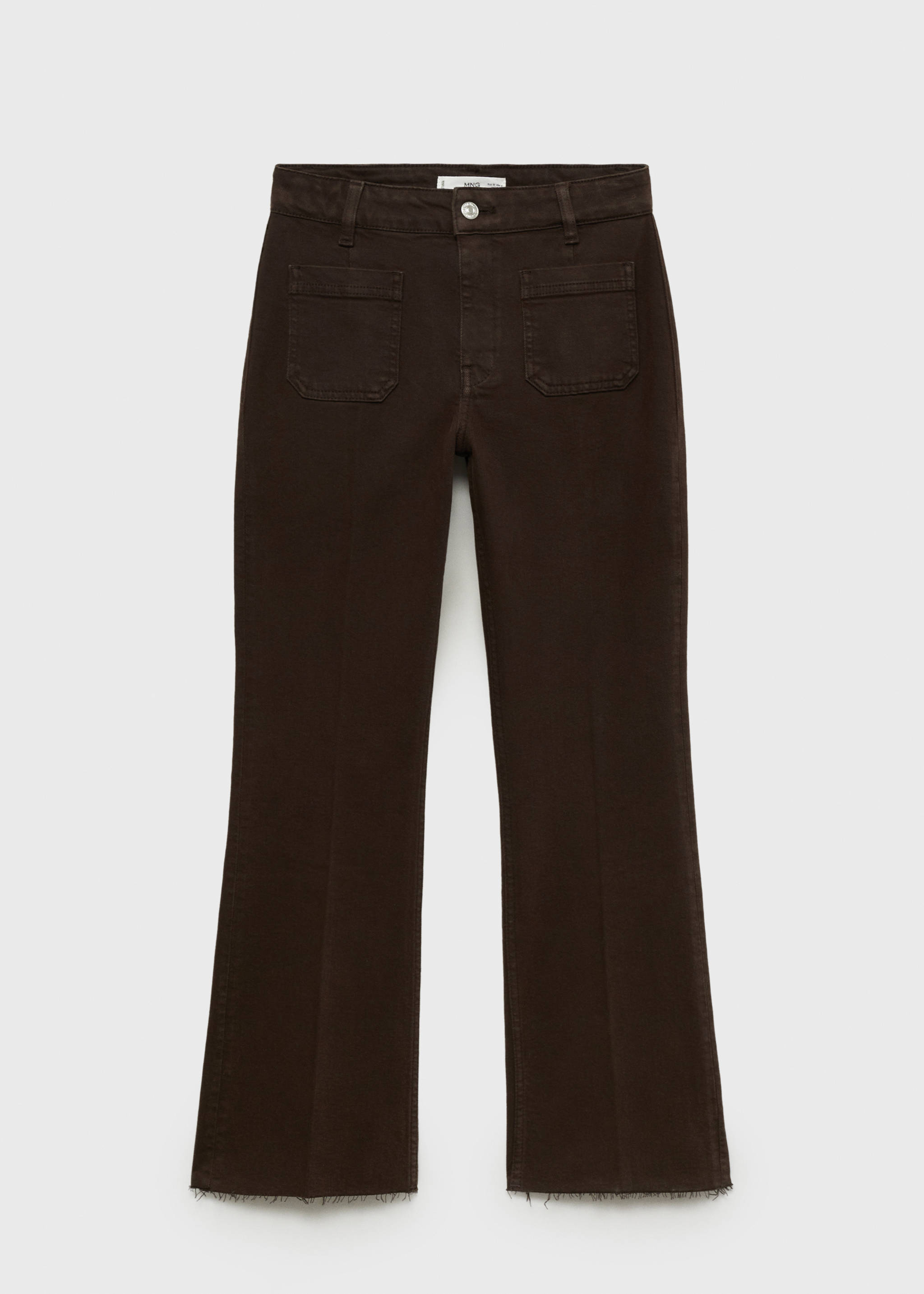 Jeans flare crop bolsillos - Artículo sin modelo