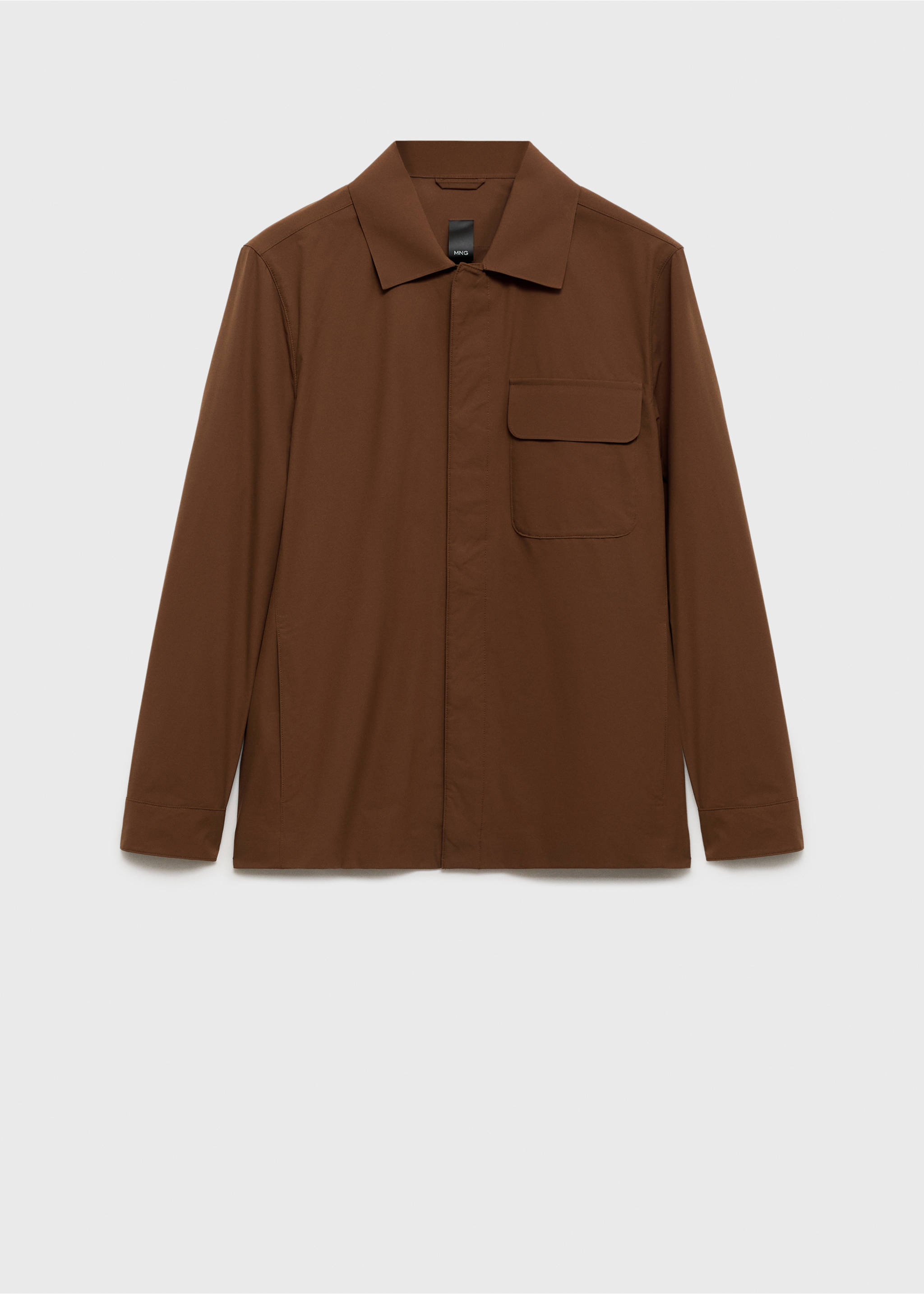 Veste imperméable à poches - Article sans modèle, Orange brûlé. Ref: 87034390-00.