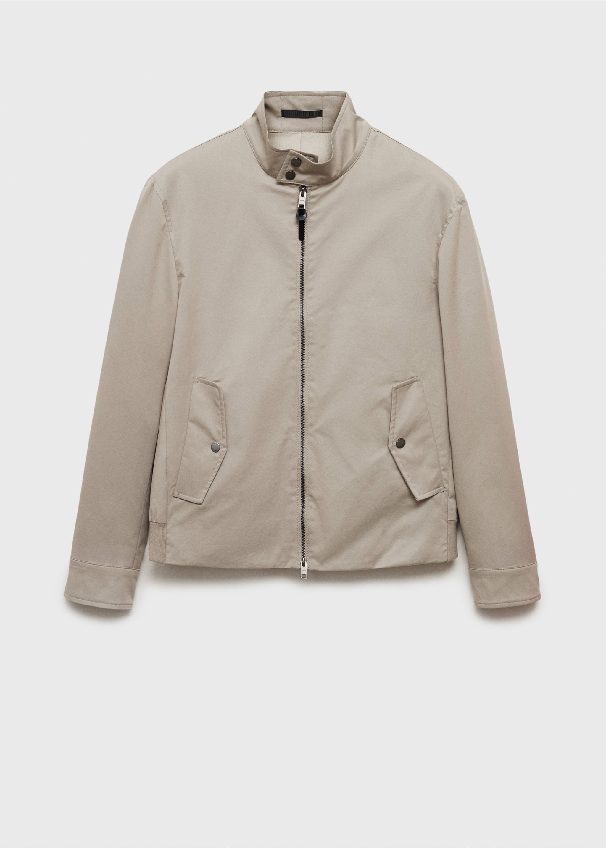 Water-repellent cotton jacket - Article without model, Ice Grey. Ref: 87034391-00.