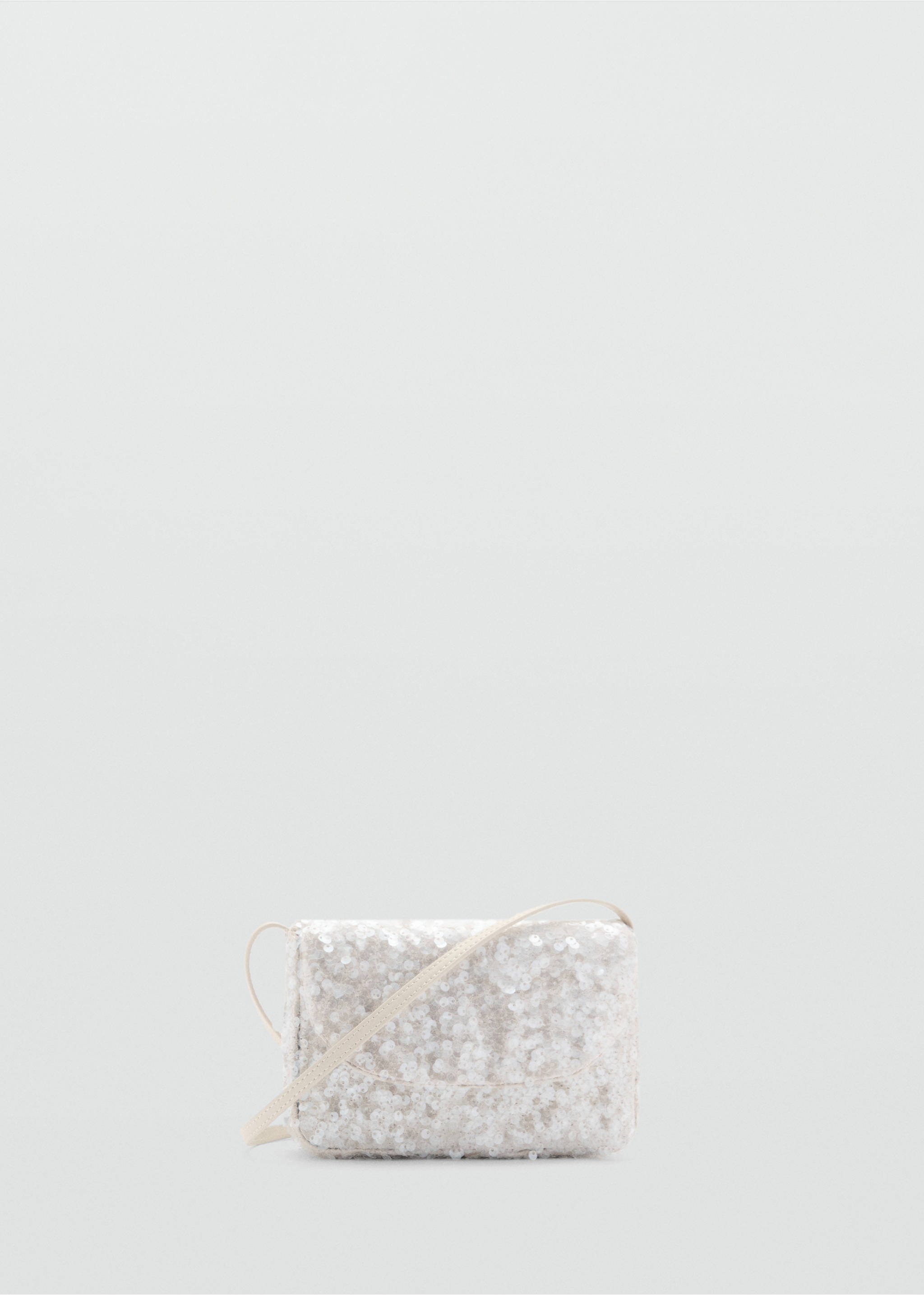 Mini bolso solapa - Artículo sin modelo, Blanco roto. Ref: 87034394-00.