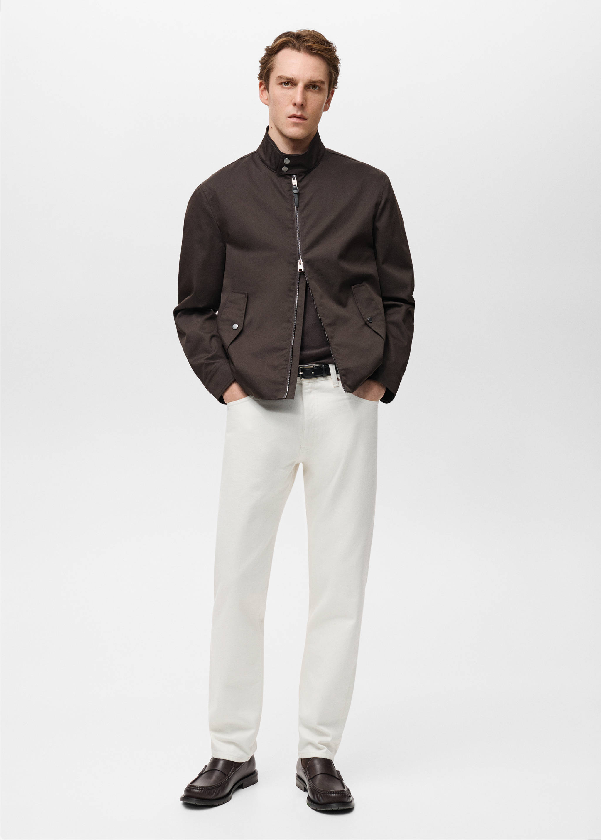 Tapered-fit selvedge jeans - General plane