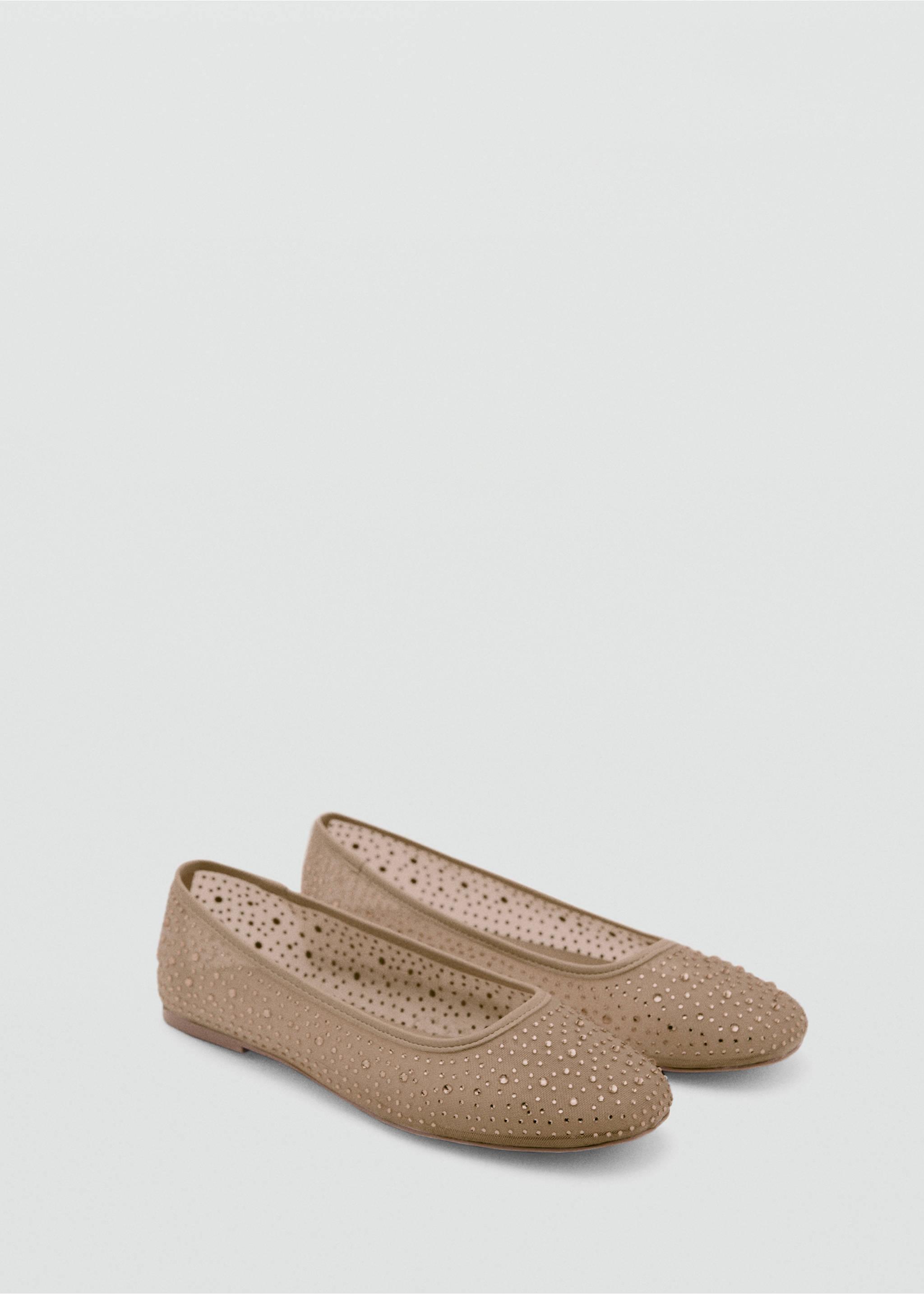 Ballerinas mit Glanzeffekt - Mittlere Ansicht, Pastellrosa. Ref: 87034397-00.