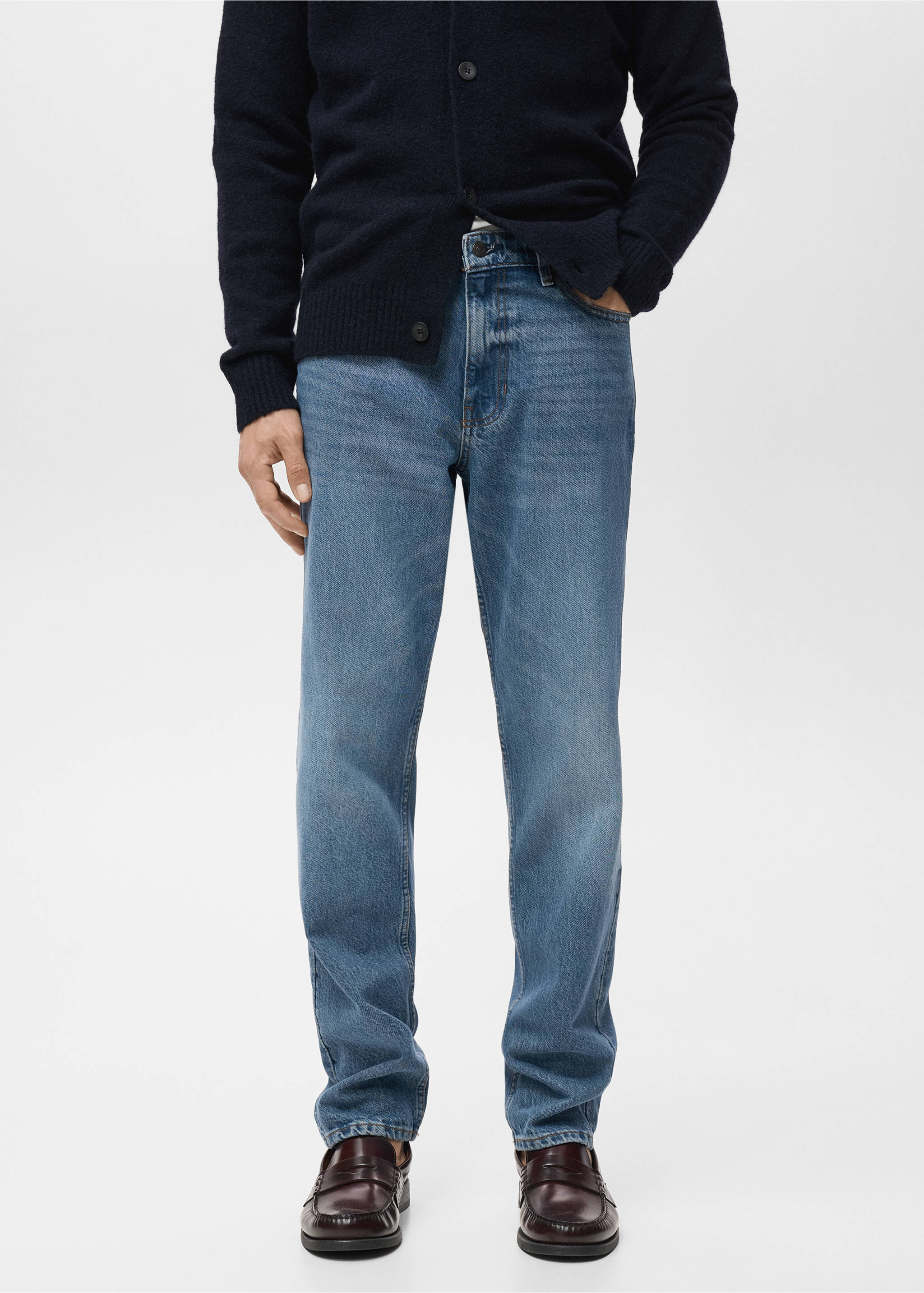 Bob regular-fit jeans - Medium plane, Dark Blue. Ref: 87034399-00.
