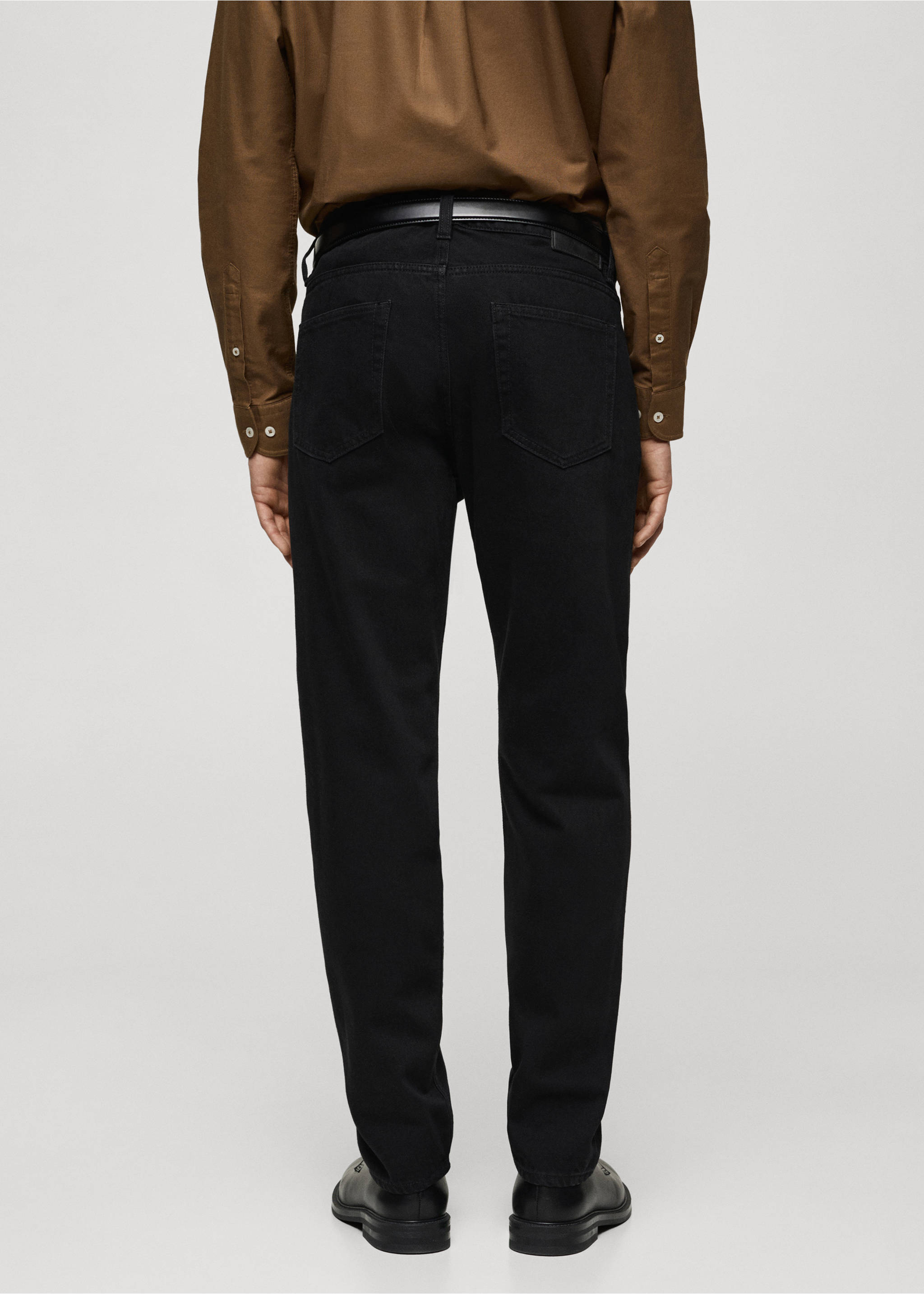 Bob regular-fit jeans - Reverse of the article, Black denim. Ref: 87034400-00.