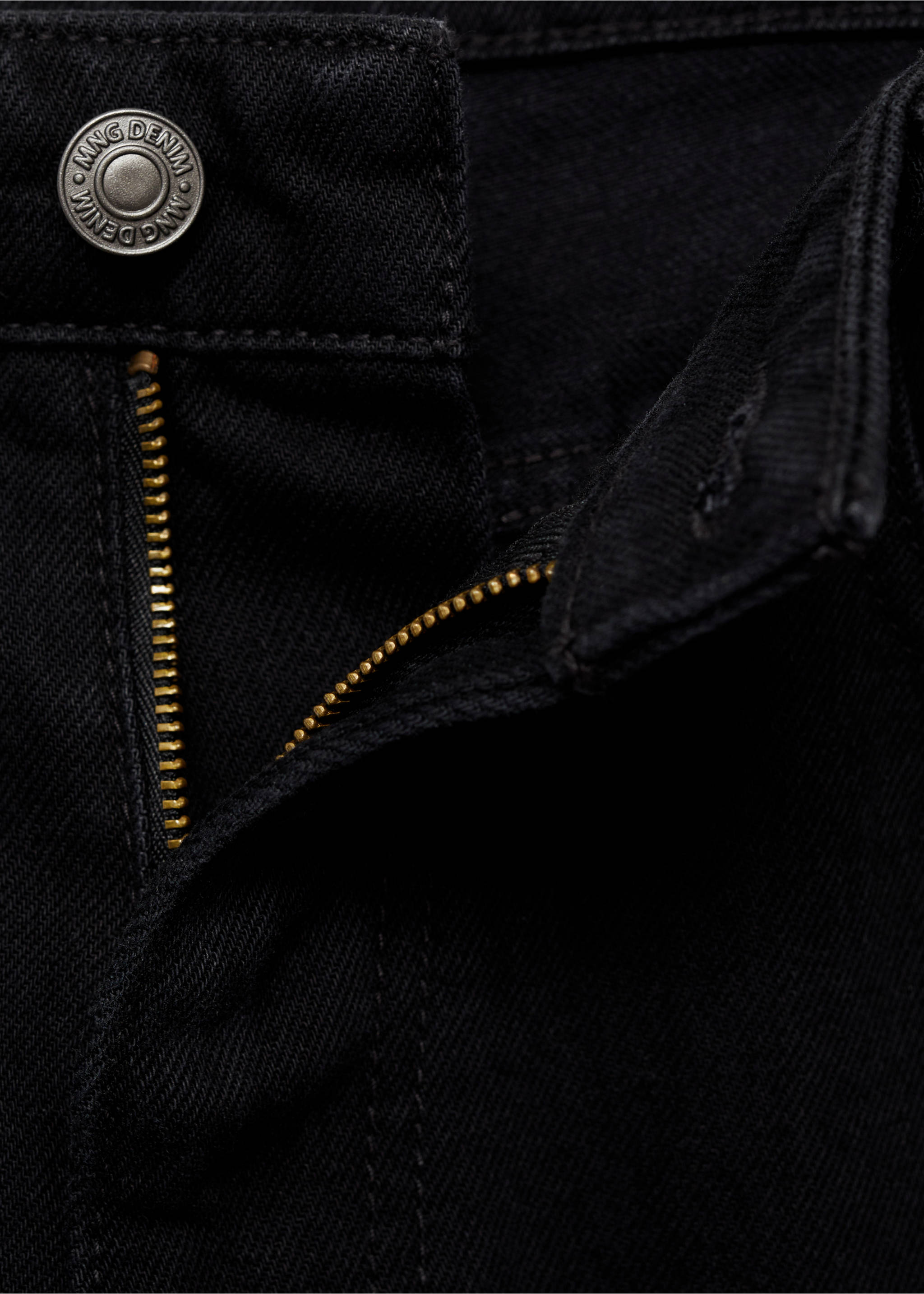 Bob regular-fit jeans - Details of the article 8, Black denim. Ref: 87034400-00.