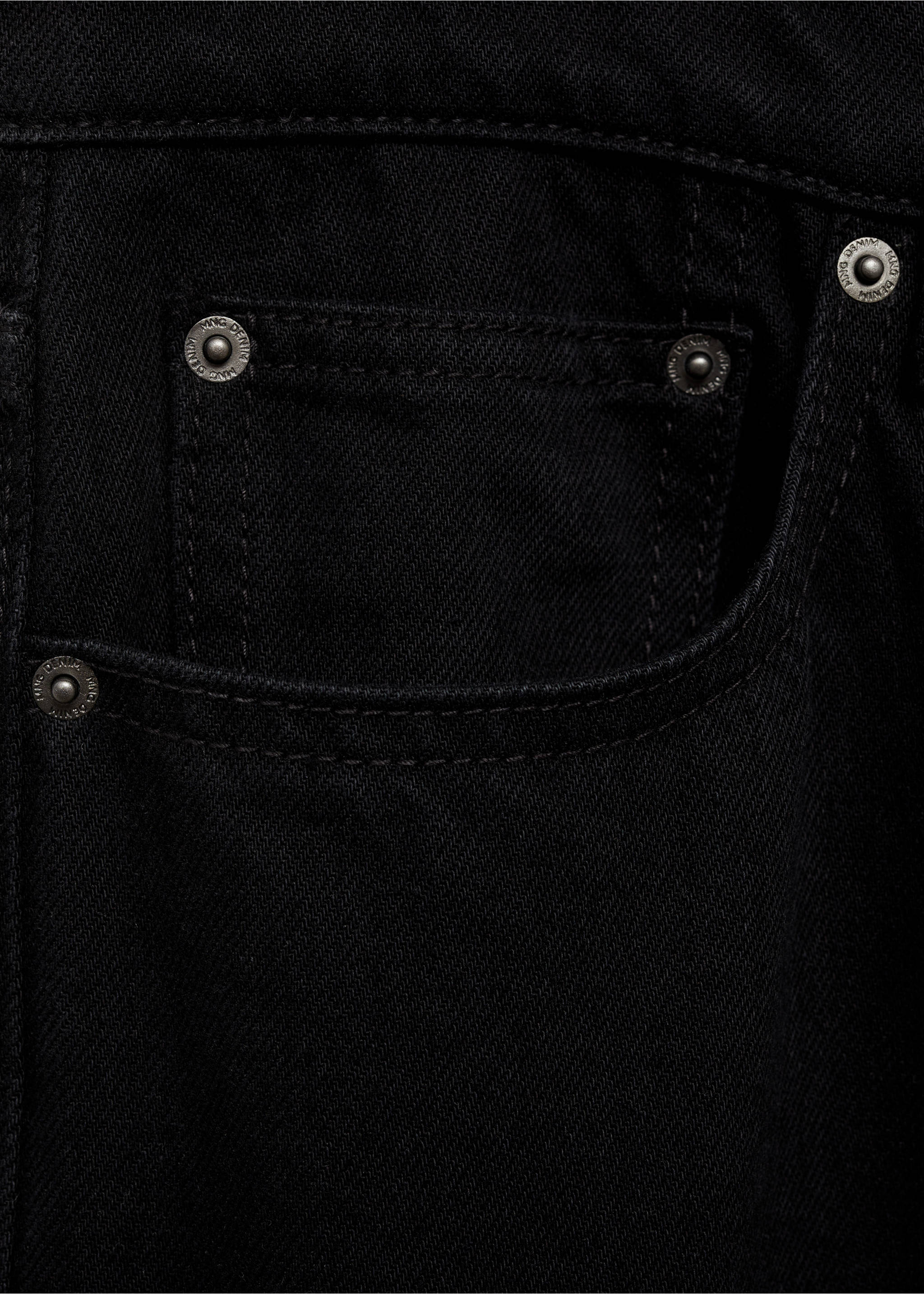 Bob regular-fit jeans - Details of the article 0, Black denim. Ref: 87034400-00.