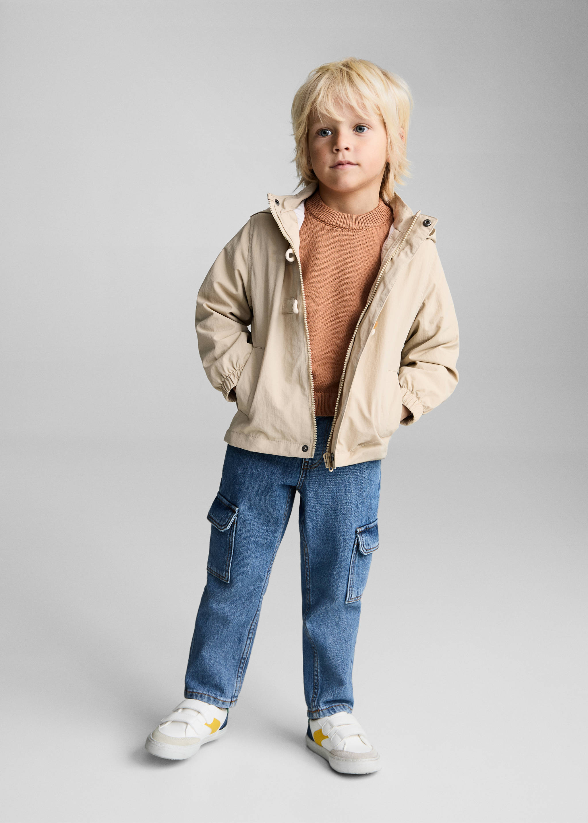 Anorak style duffle-coat - Plan général, Sable. Ref: 87034401-00.