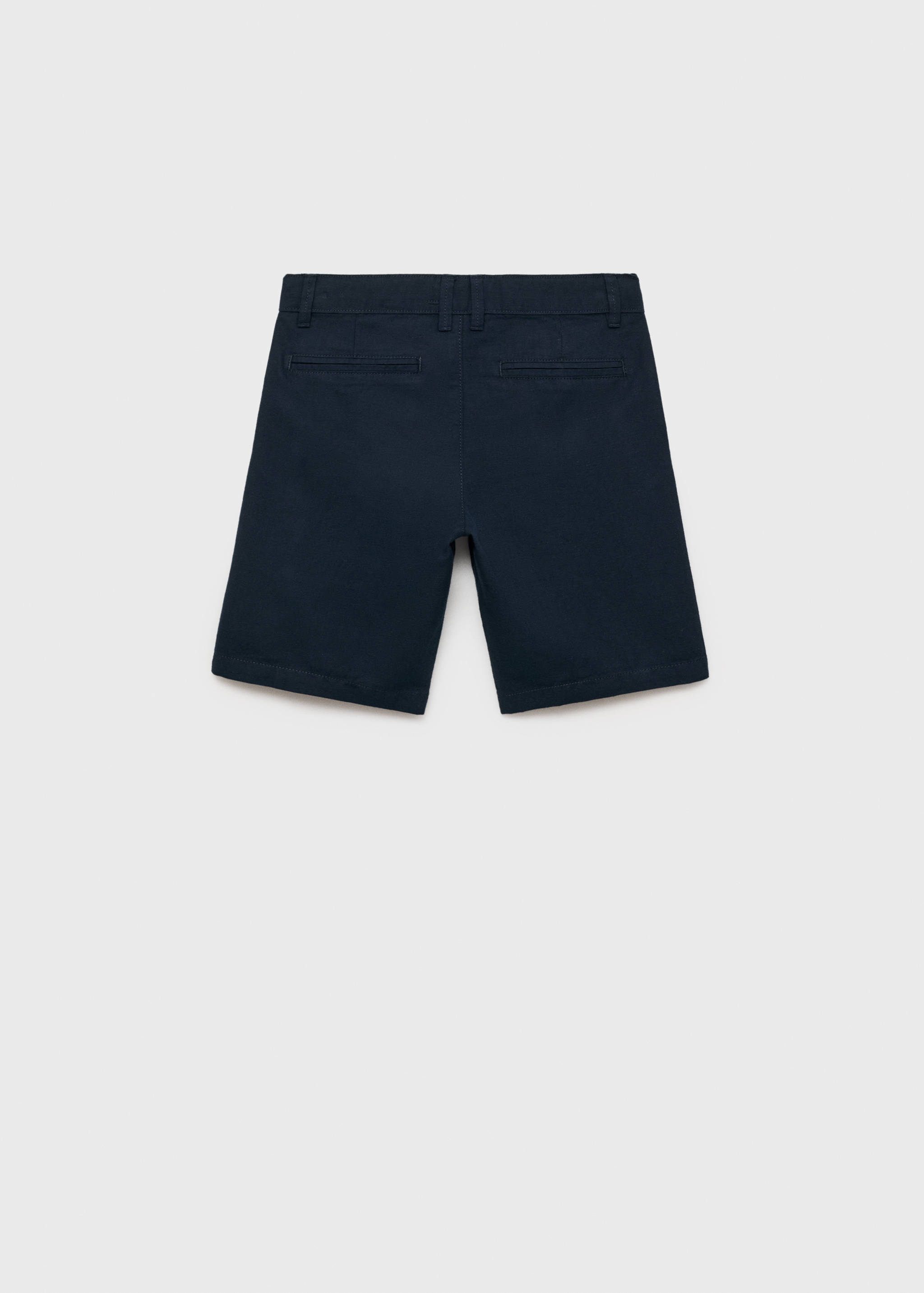 Linen chino Bermuda shorts - Reverse of the article
