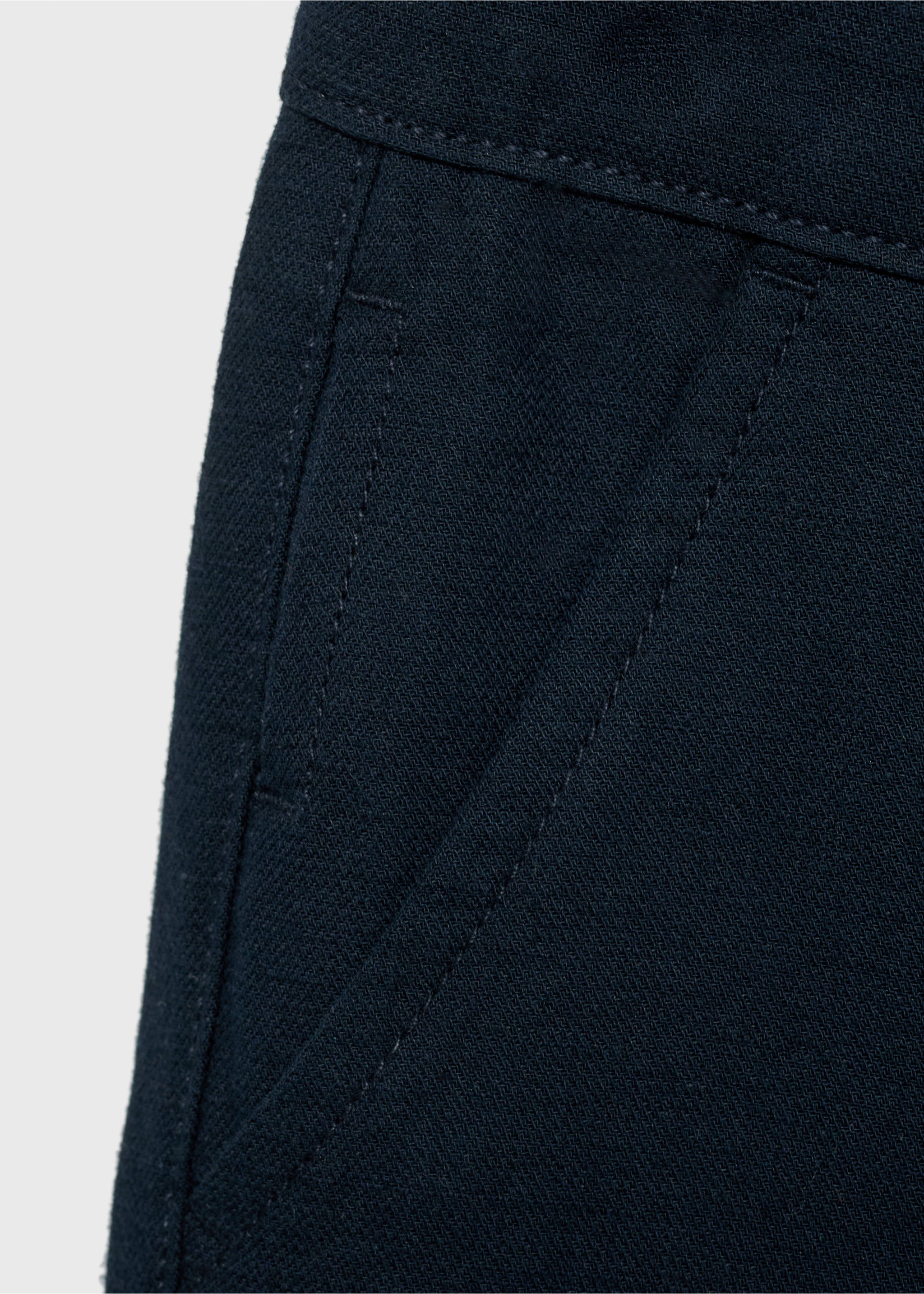 Linen chino Bermuda shorts - Details of the article 0, Dark Navy. Ref: 87034404-00.