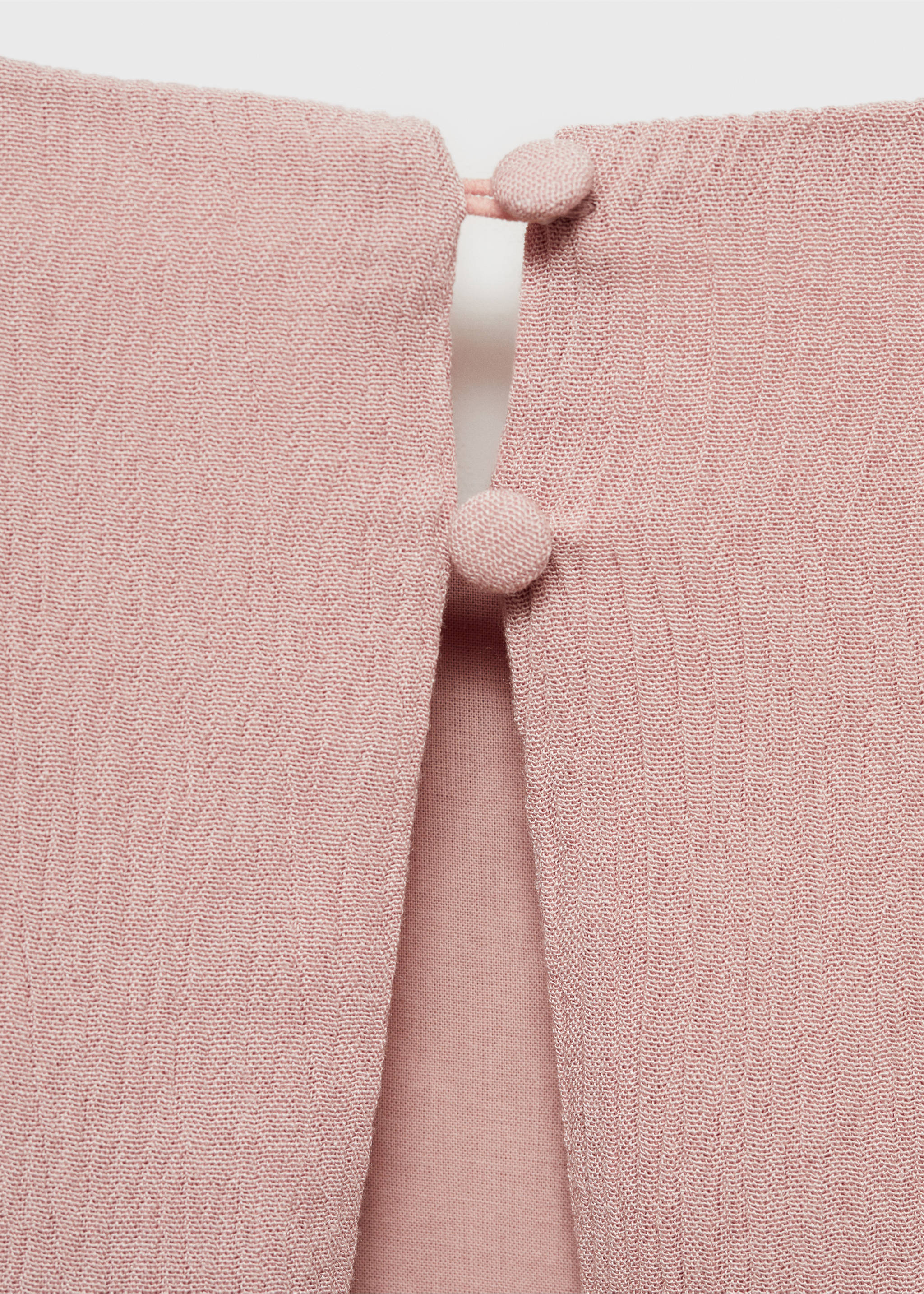 Cut-out back jumpsuit - Details of the article 0, Pink. Ref: 87034407-00.