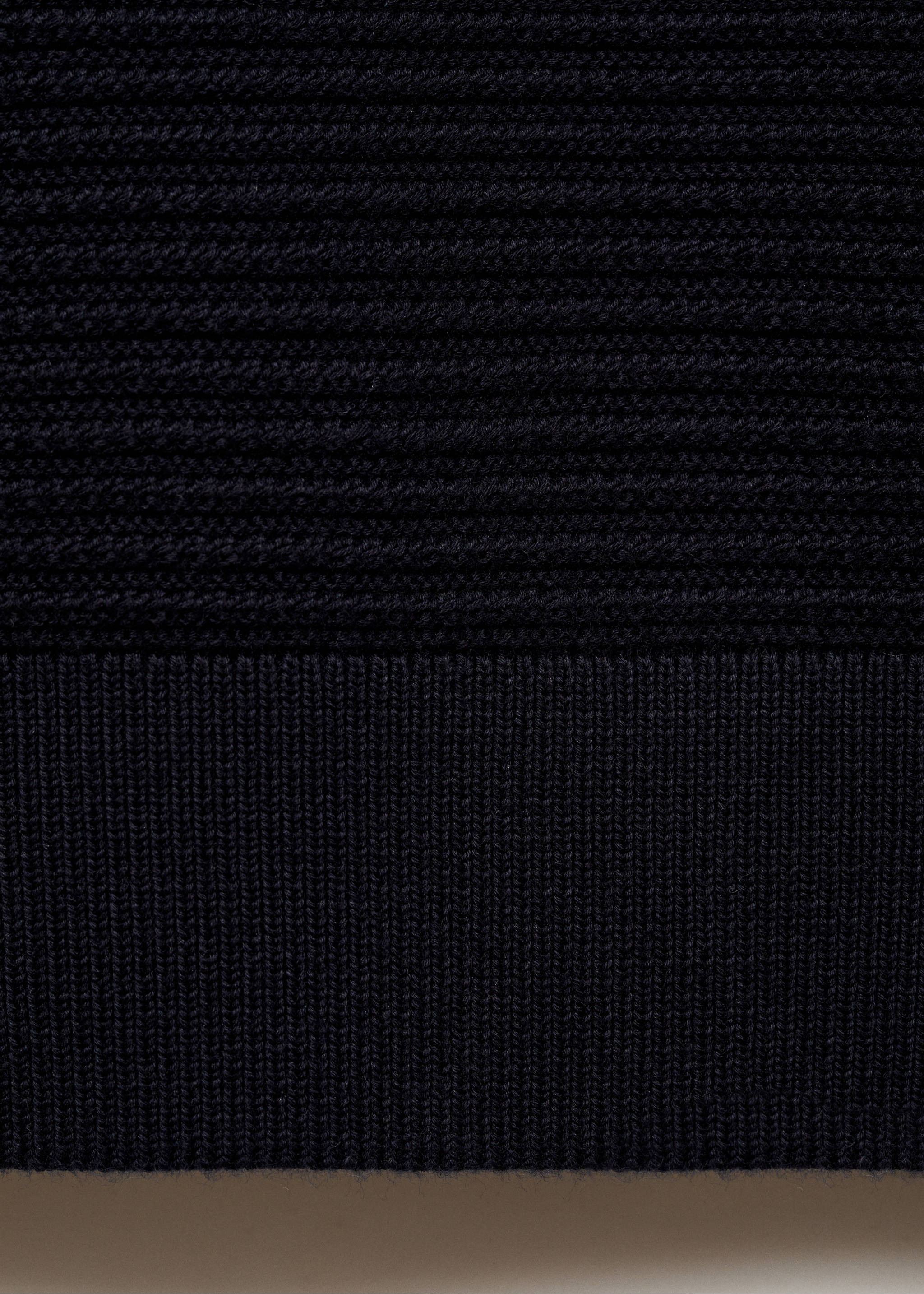 Structure thin knitwear t-shirt - Details of the article 0, Night Blue. Ref: 87034412-00.