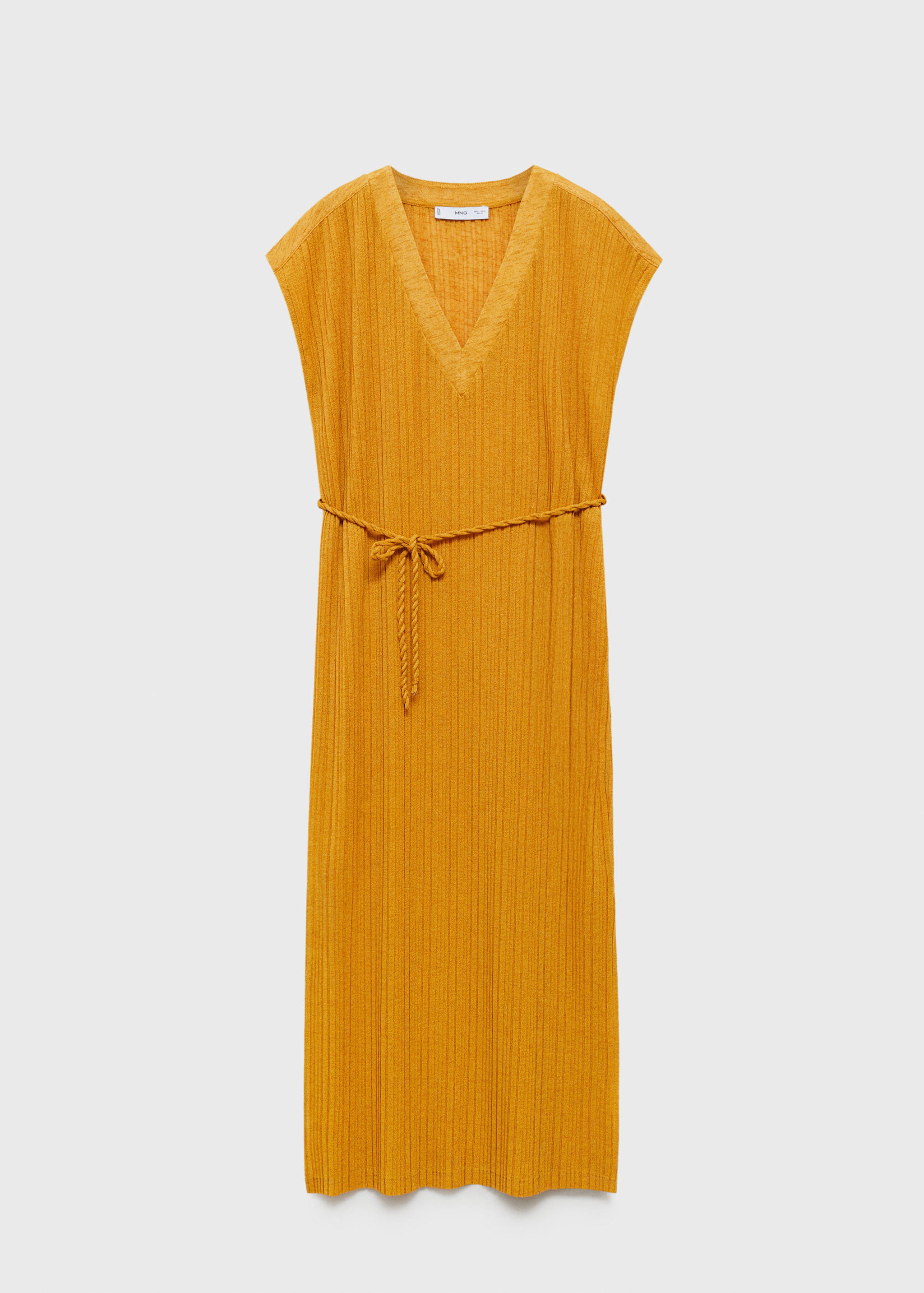 Plissée-Kleid mit Gürtel - Artikel ohne Model