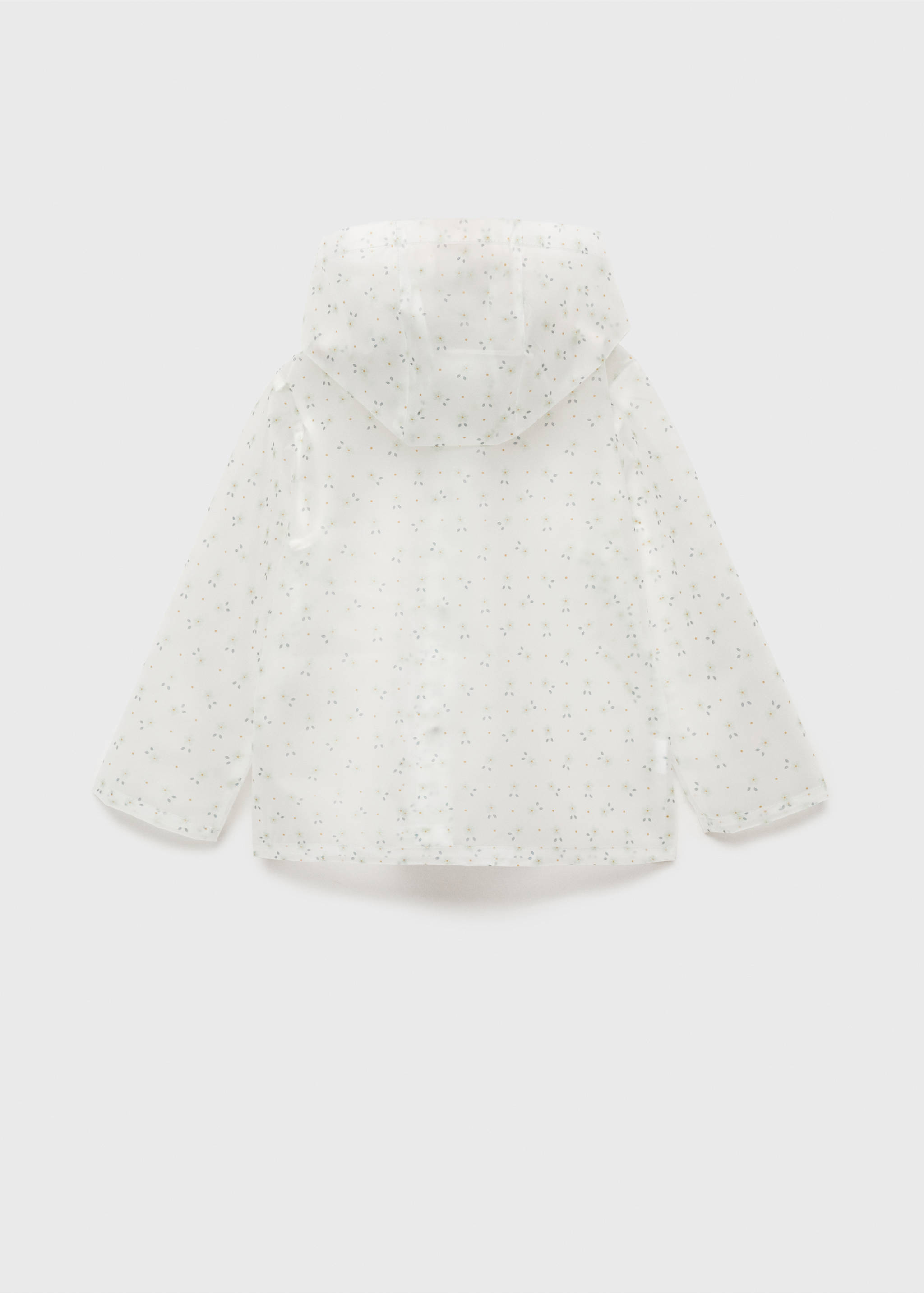 Durchsichtige Waterproof-Jacke - Rückseite des Artikels, Weiß. Ref: 87034781-00.