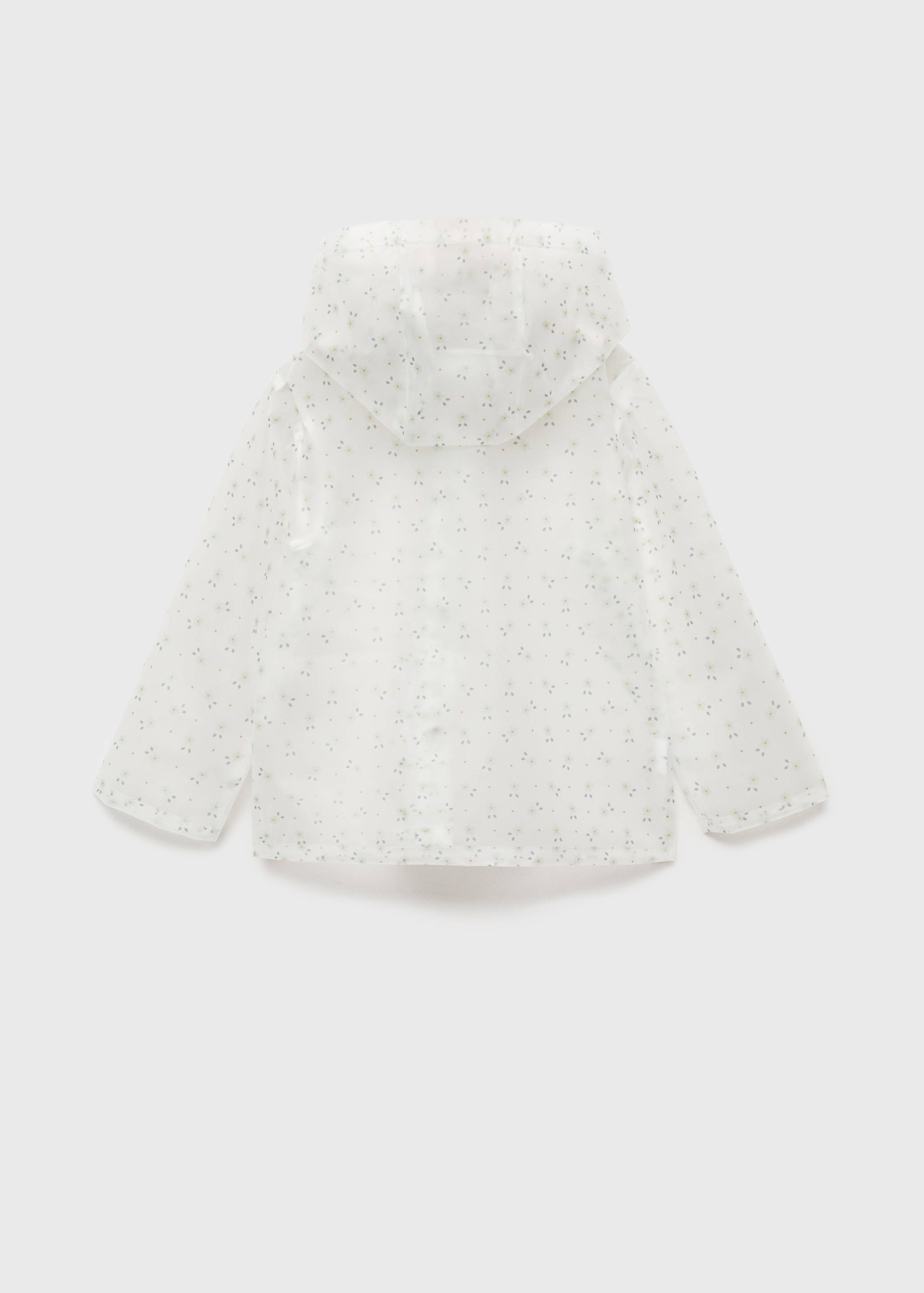 Durchsichtige Waterproof-Jacke - Rückseite des Artikels