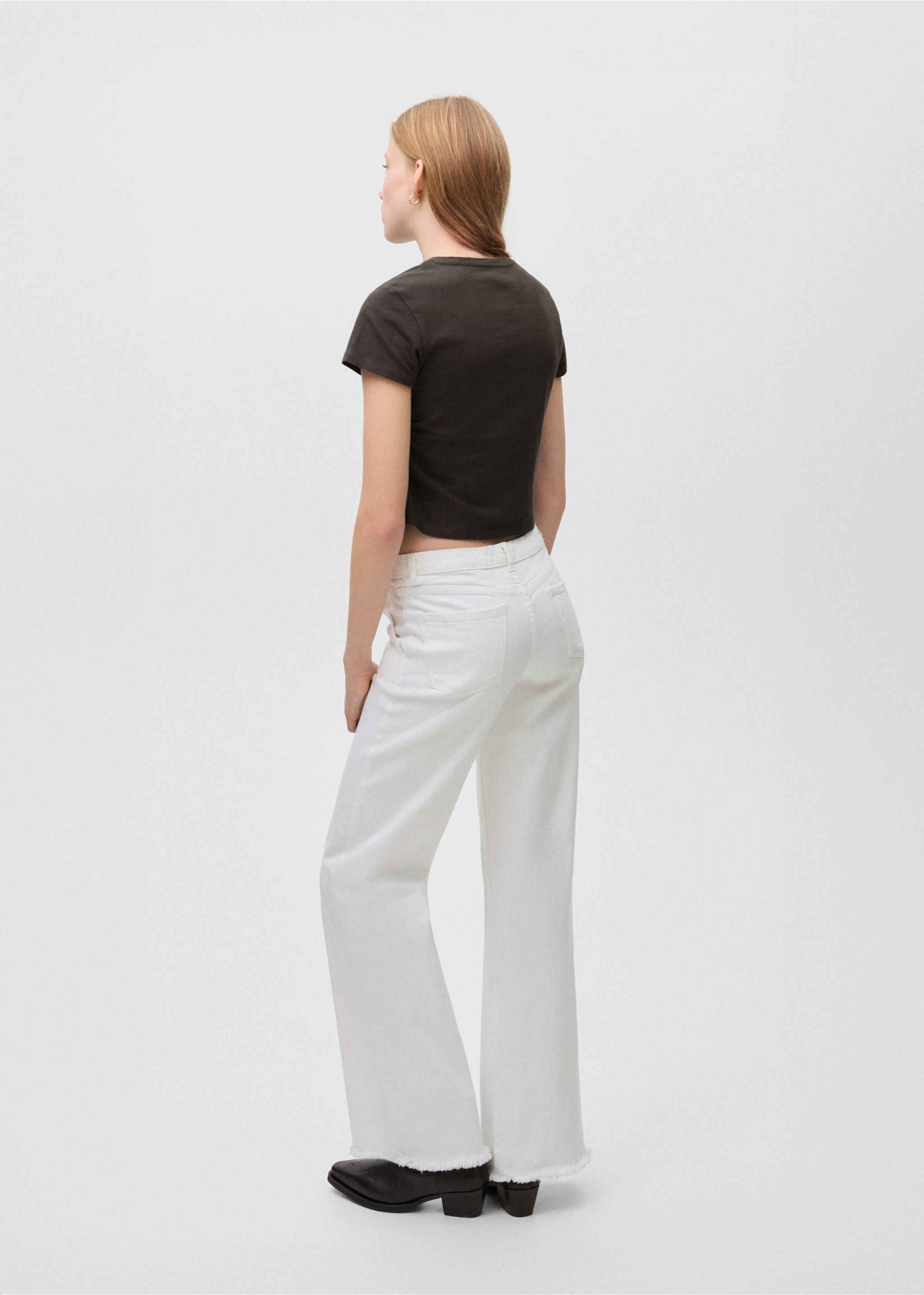 T-shirt nœud - Verso de l’article, Gris anthracite. Ref: 87034783-00.