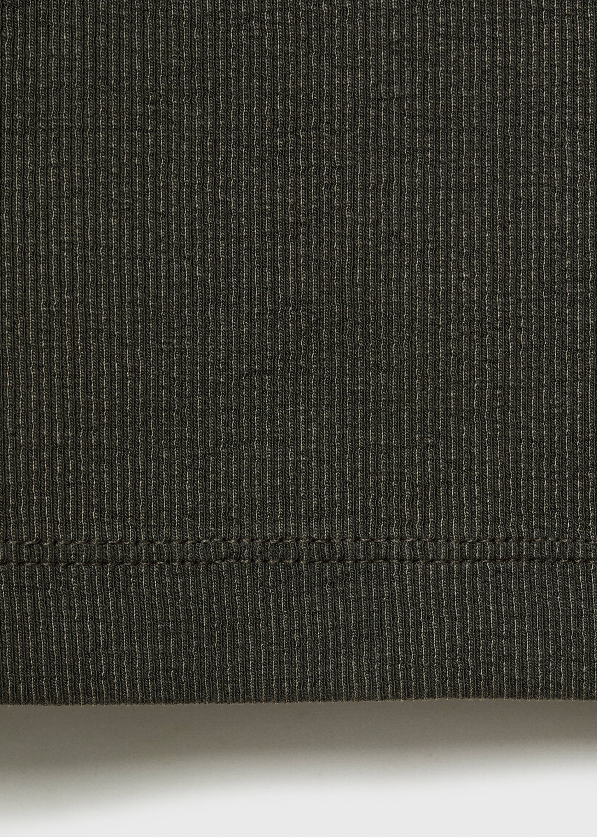 Ribbed top - Details of the article 0, Charcoal. Ref: 87034790-00.