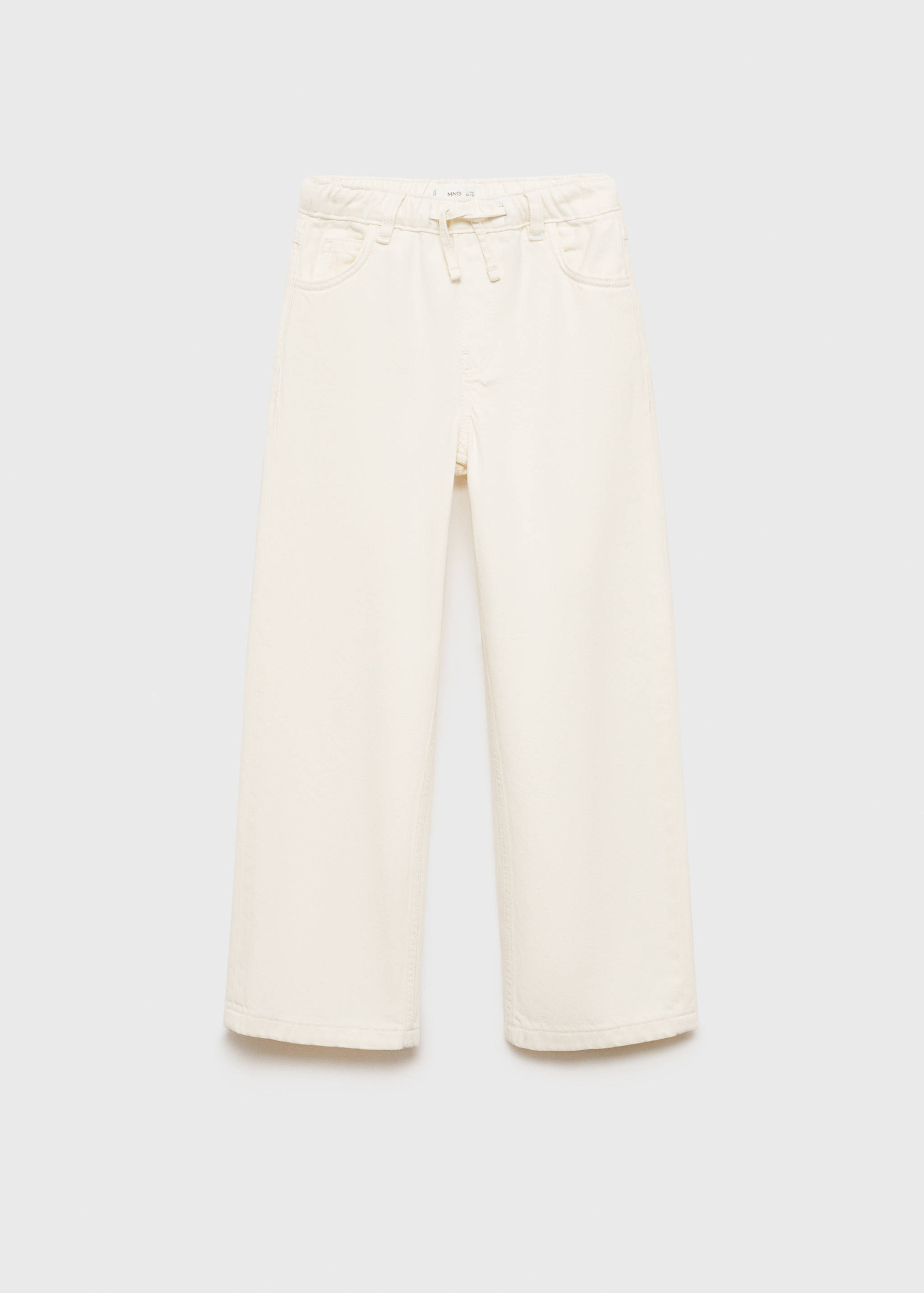 Wideleg jeans with adjustable drawstring - Article without model