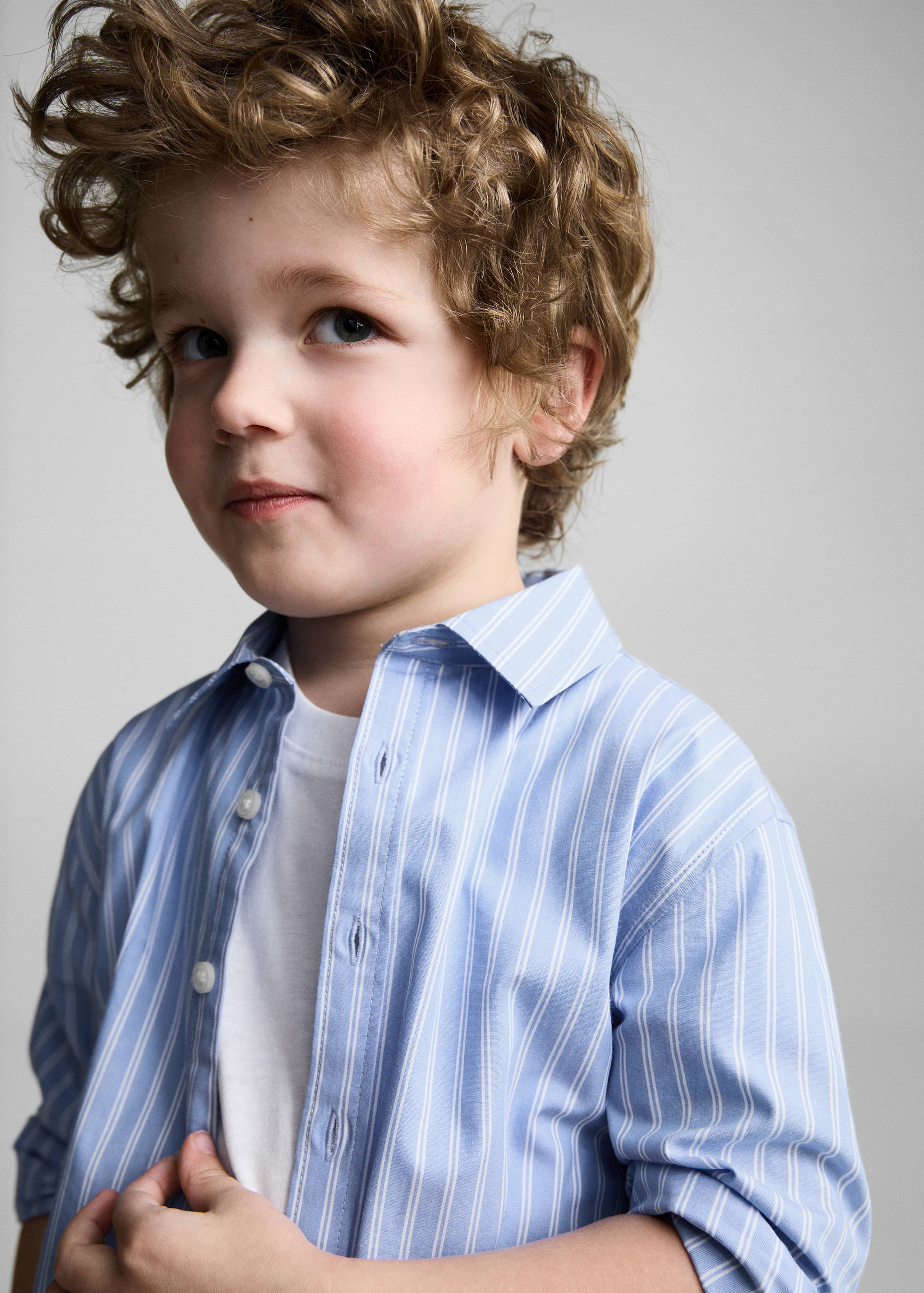 100% cotton striped shirt - Details of the article 1