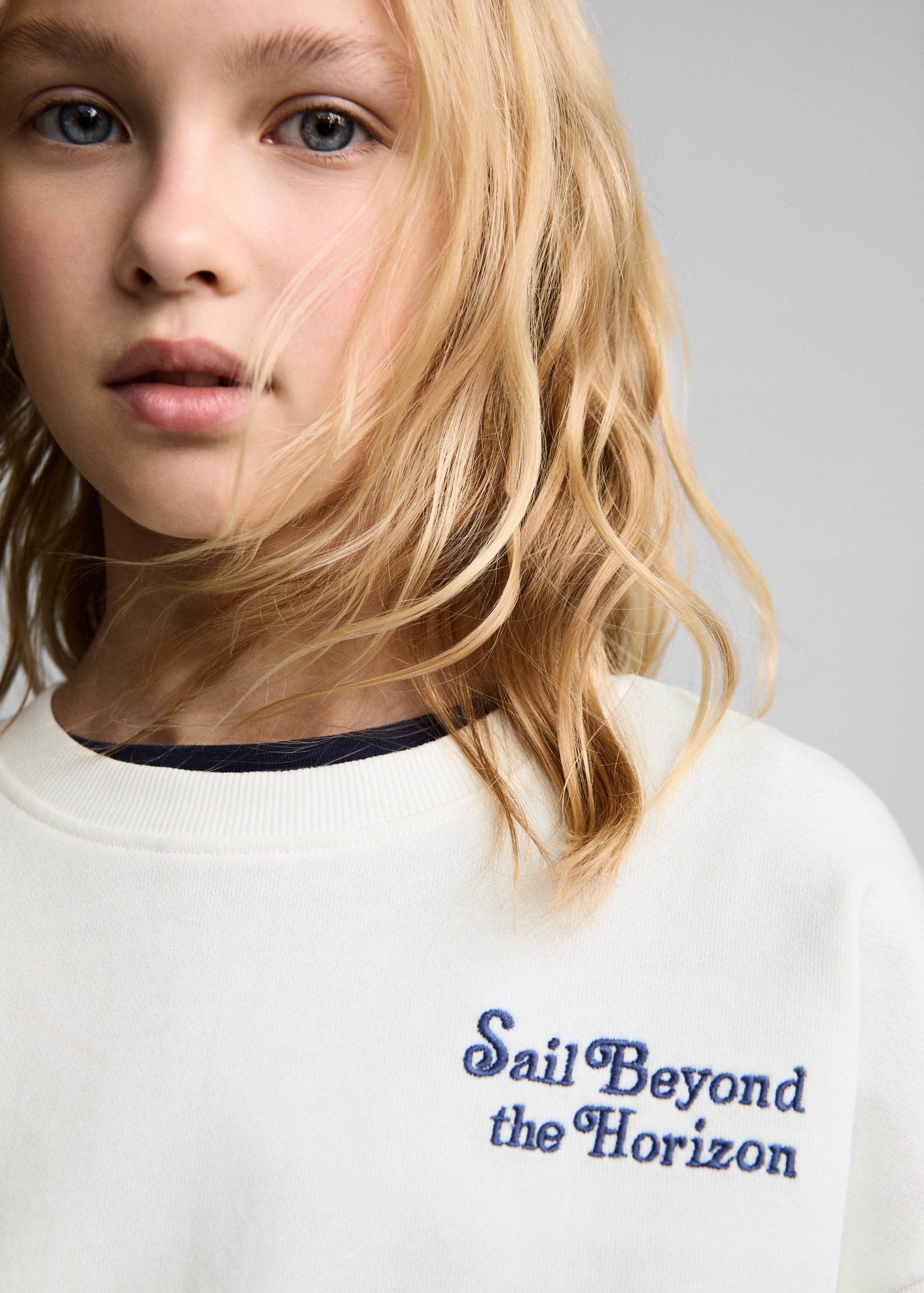 Message cotton sweatshirt - Details of the article 1