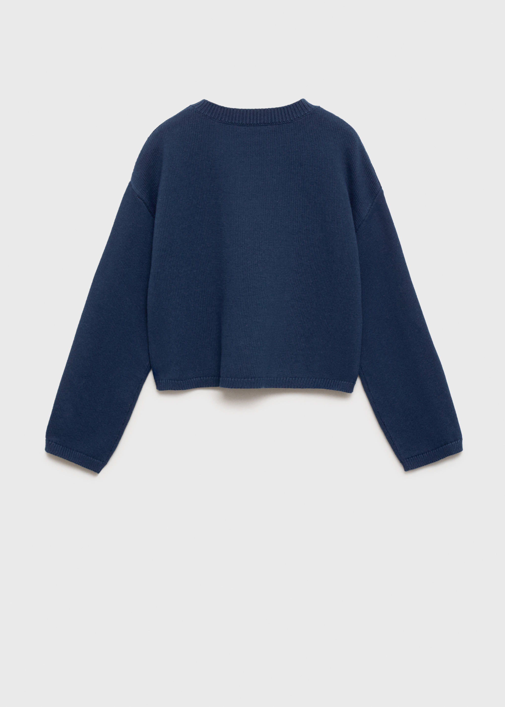 Beaded knitted sweater - Reverse of the article