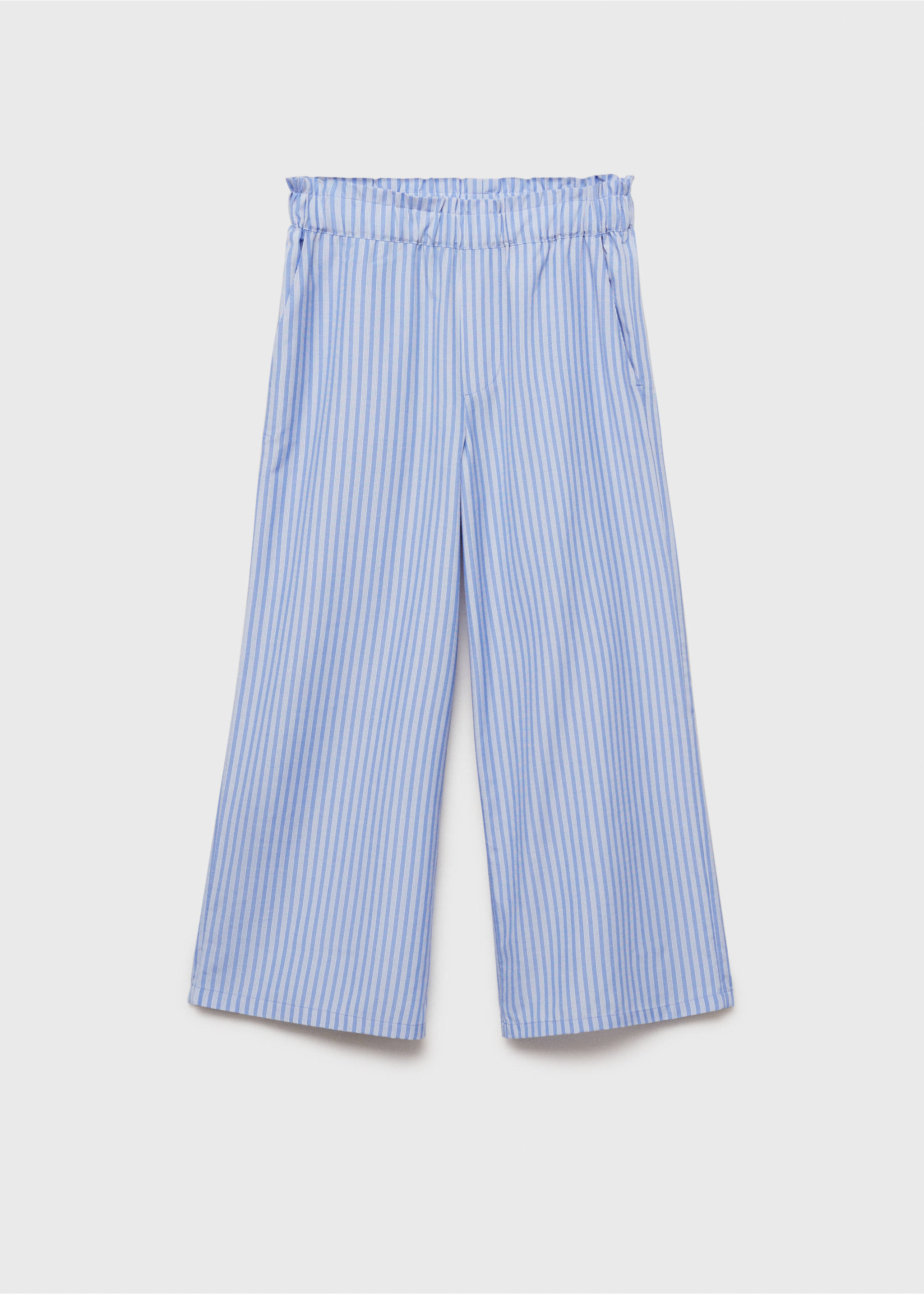Pantalon coton à rayures - Article sans modèle, Bleu. Ref: 87034796-00.