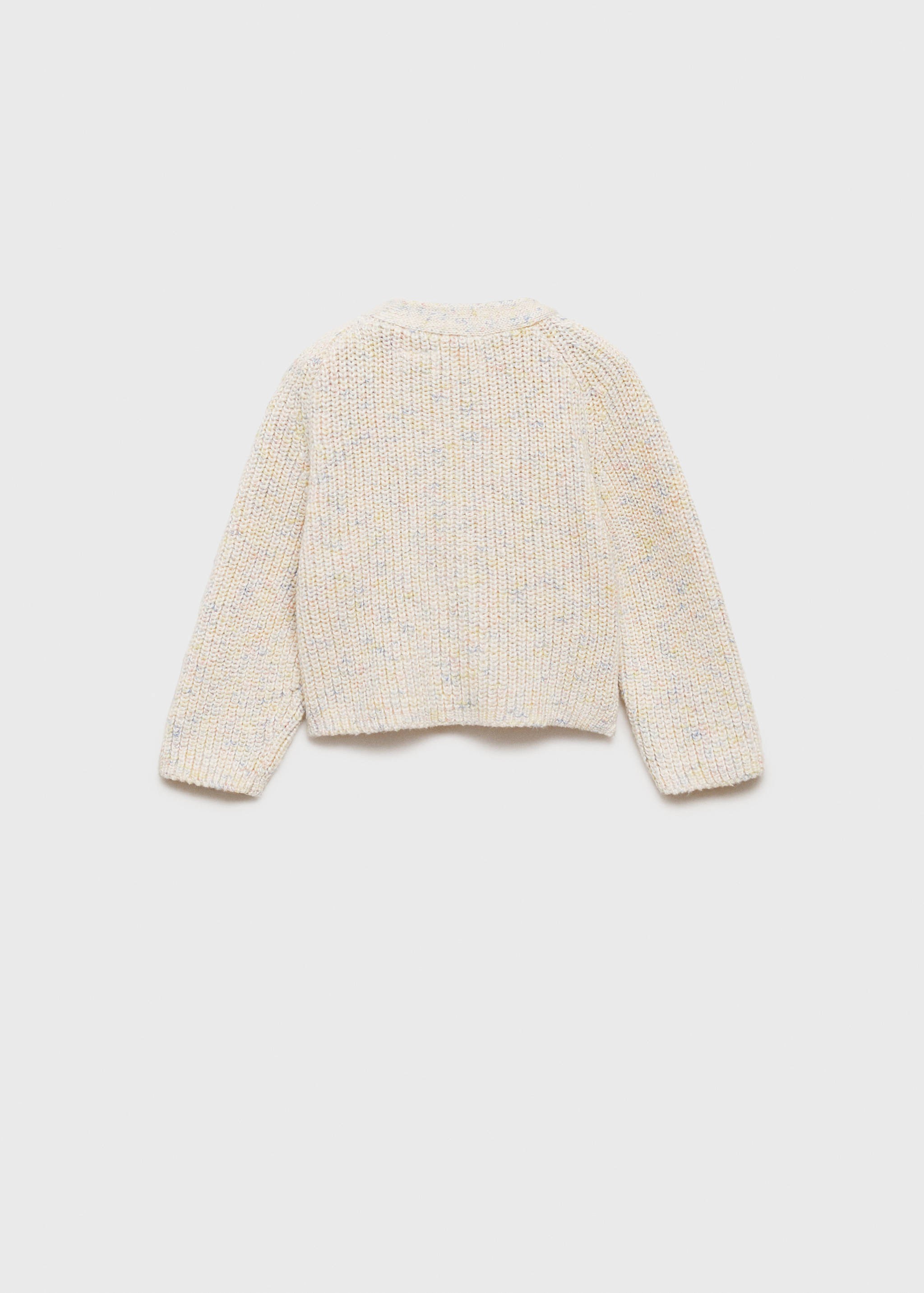 Cárdigan punto jaspeado - Reverso del artículo