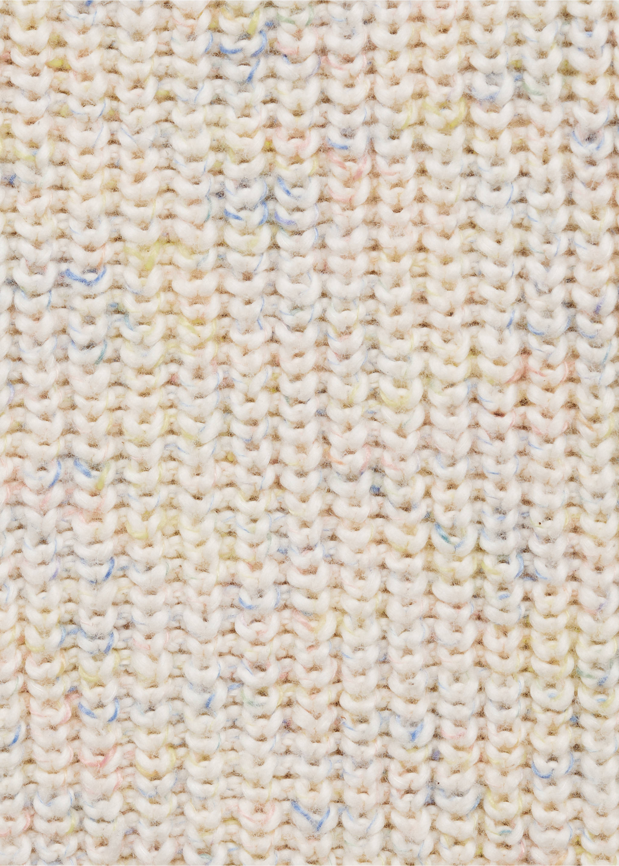 Flecked knit cardigan - Details of the article 0, Ecru. Ref: 87034797-00.