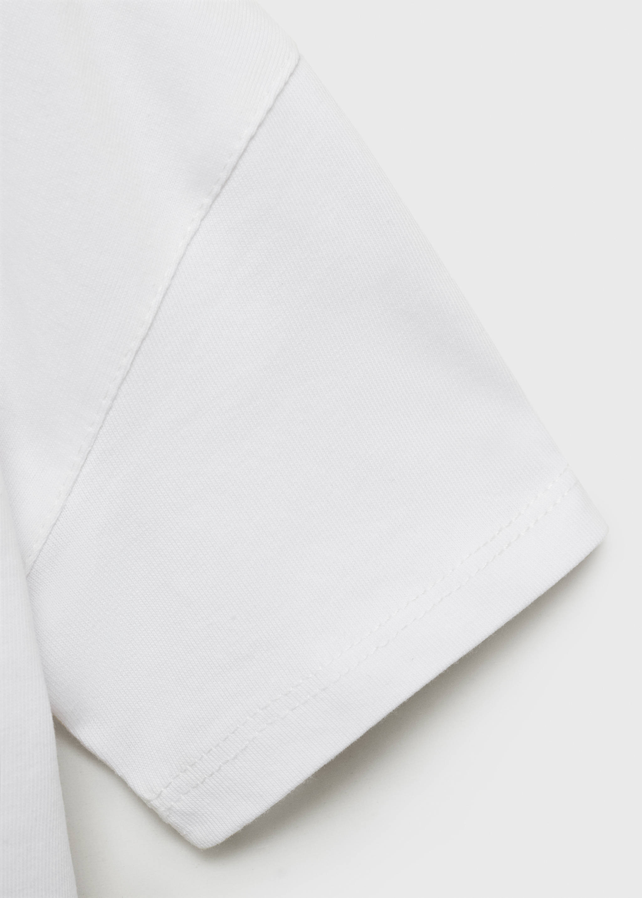 Embossed cotton T-shirt - Details of the article 0