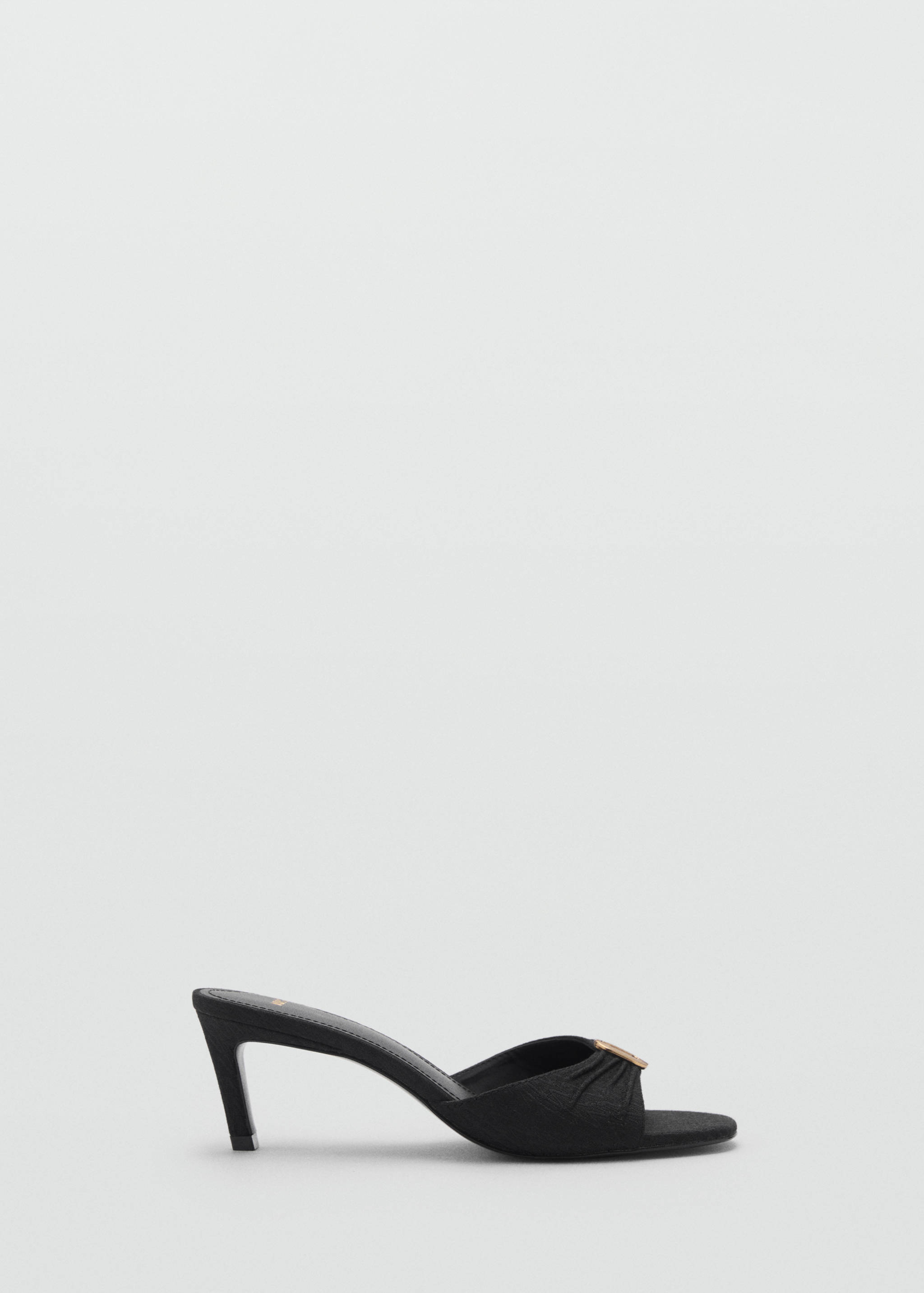 Heeled sandals with metallic detail - Article without model