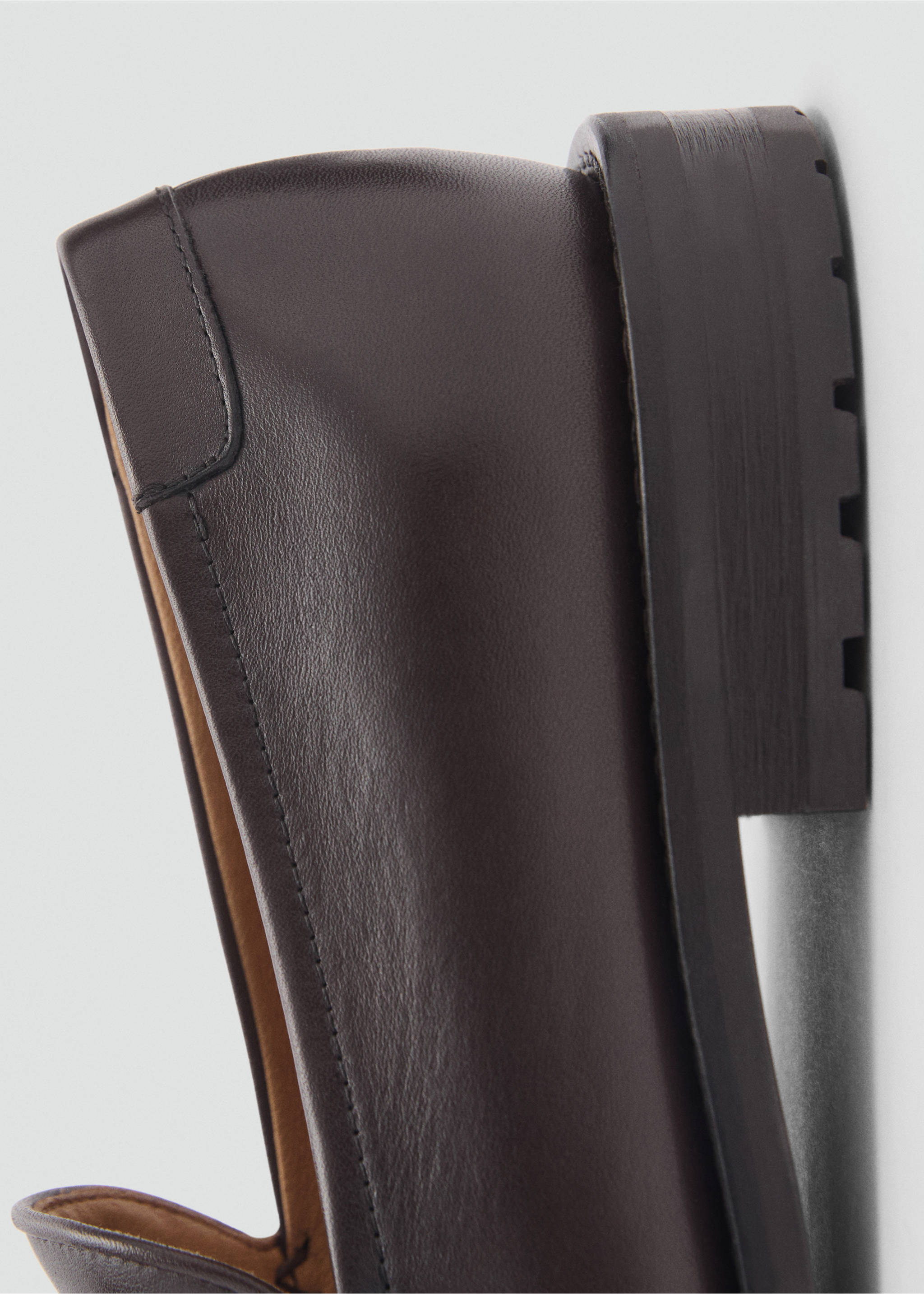 Mocassins cuir - Détail de l'article 2, Marron. Ref: 87034812-00.