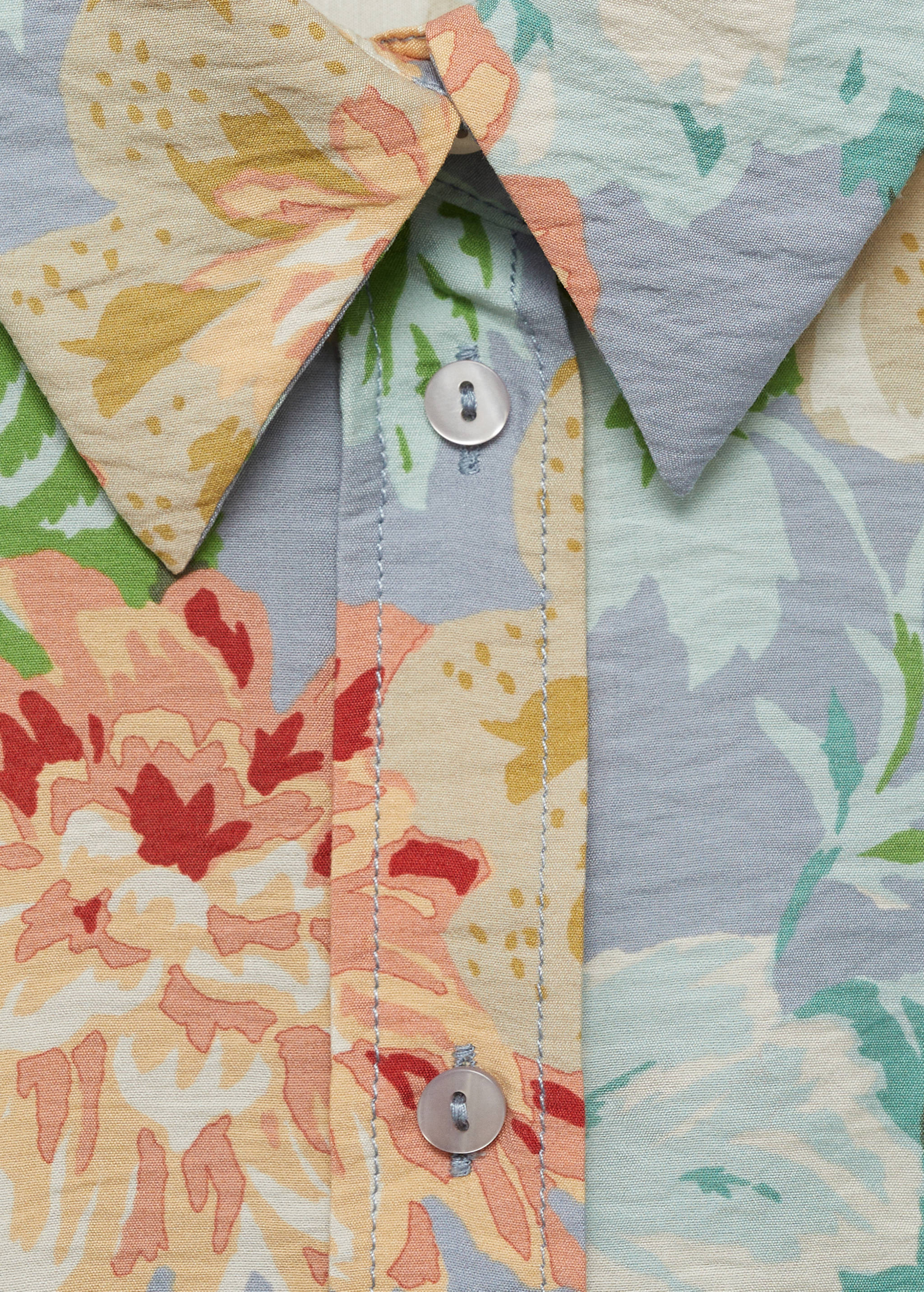 Regular floral-print shirt - Details of the article 8