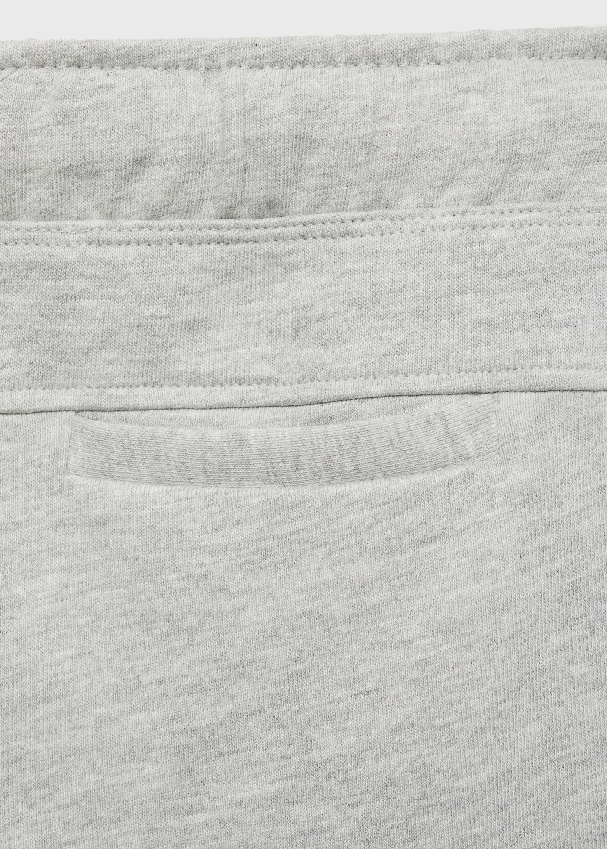 Cotton jogger-style trousers - Details of the article 0, Medium Heather Grey. Ref: 87035137-00.