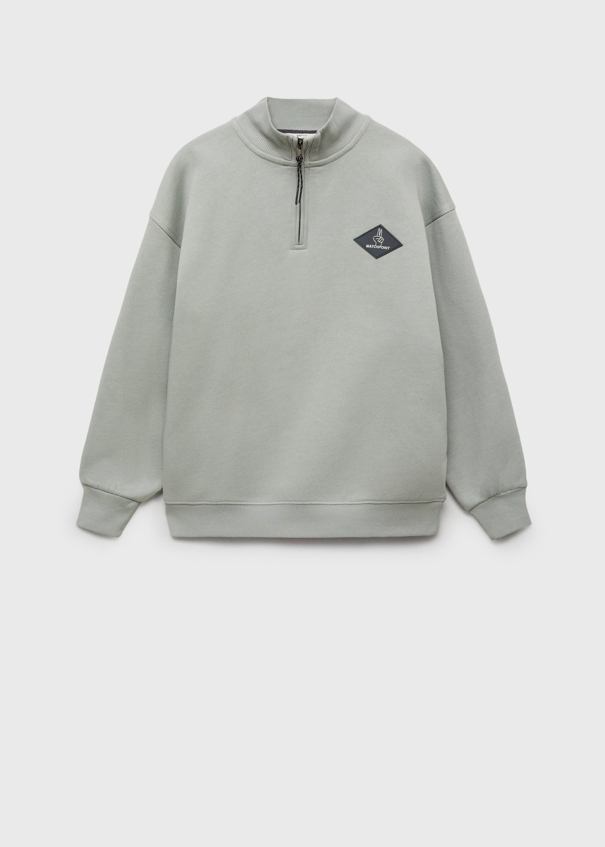 Cotton sweatshirt zipper - Article without model