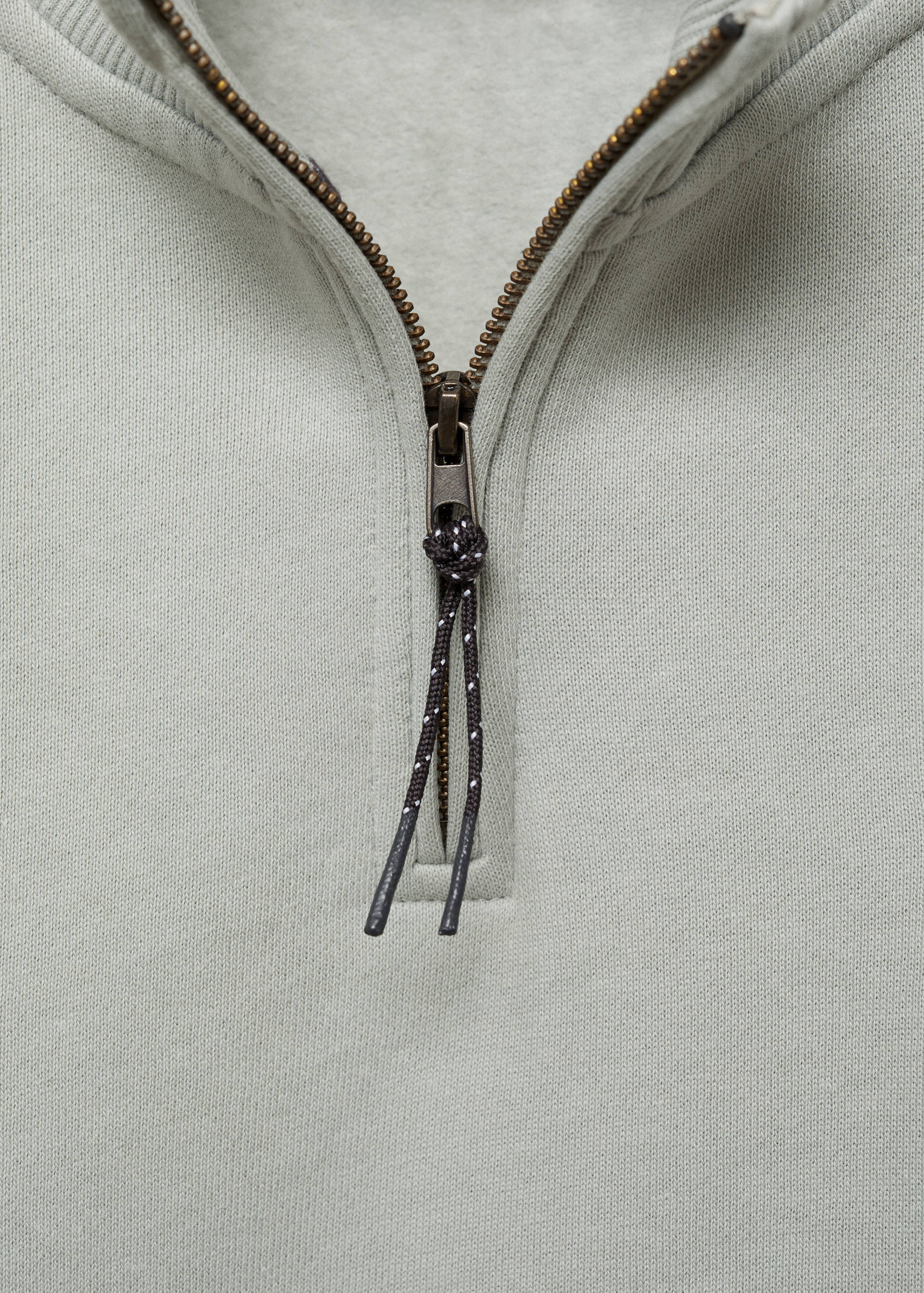 Cotton sweatshirt zipper - Details of the article 8