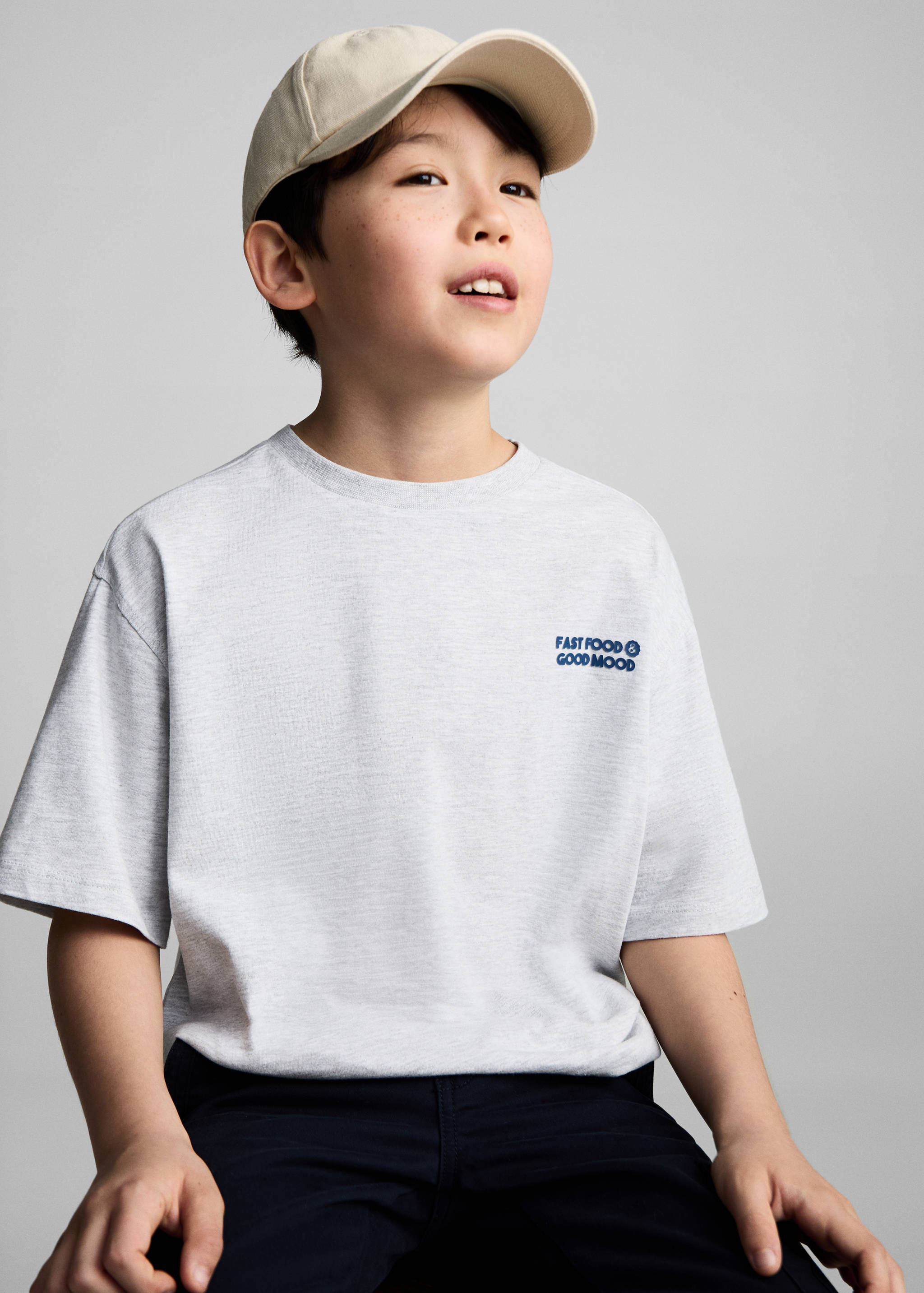 Printed cotton-blend t-shirt - Details of the article 1