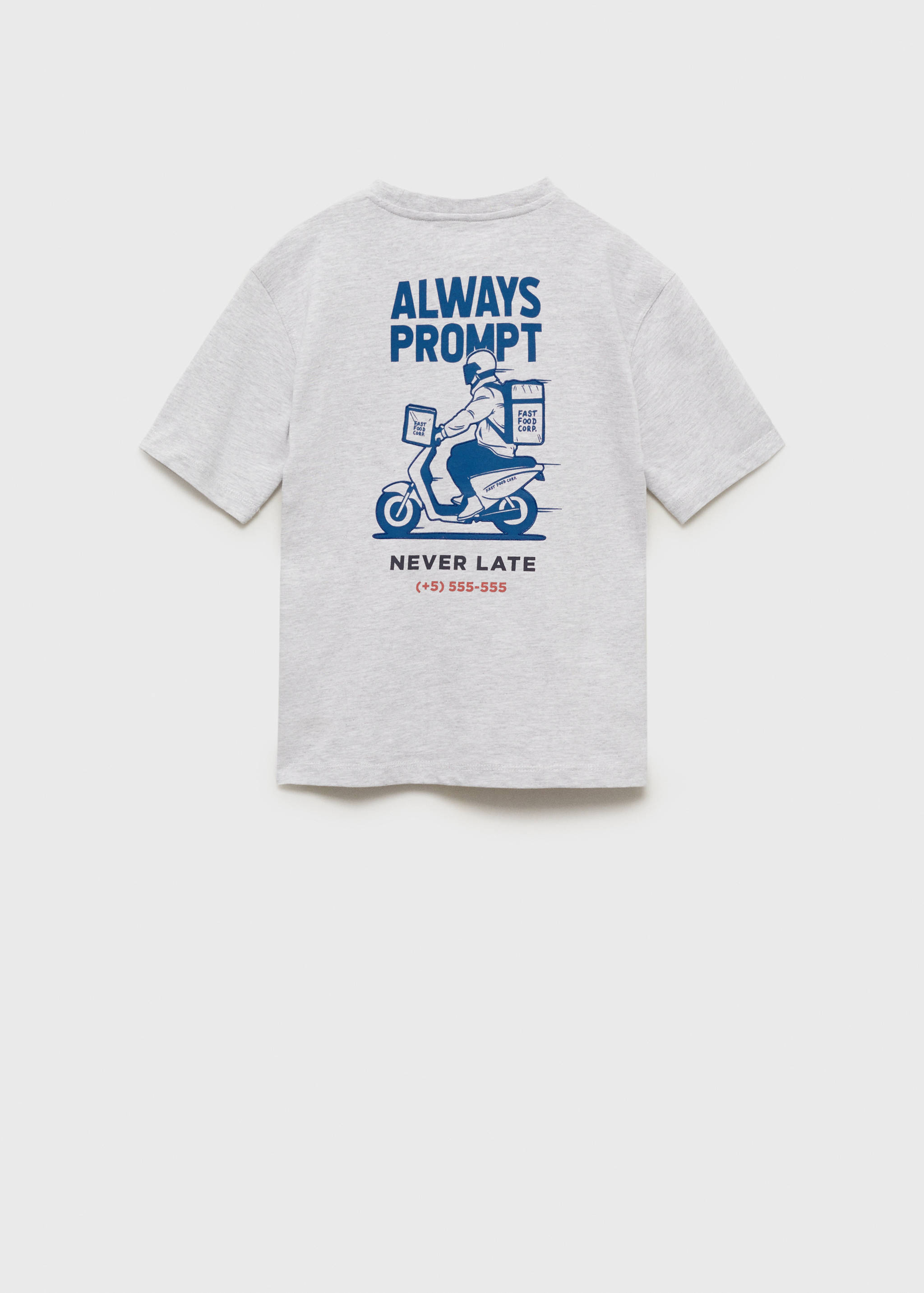 Printed cotton-blend t-shirt - Reverse of the article