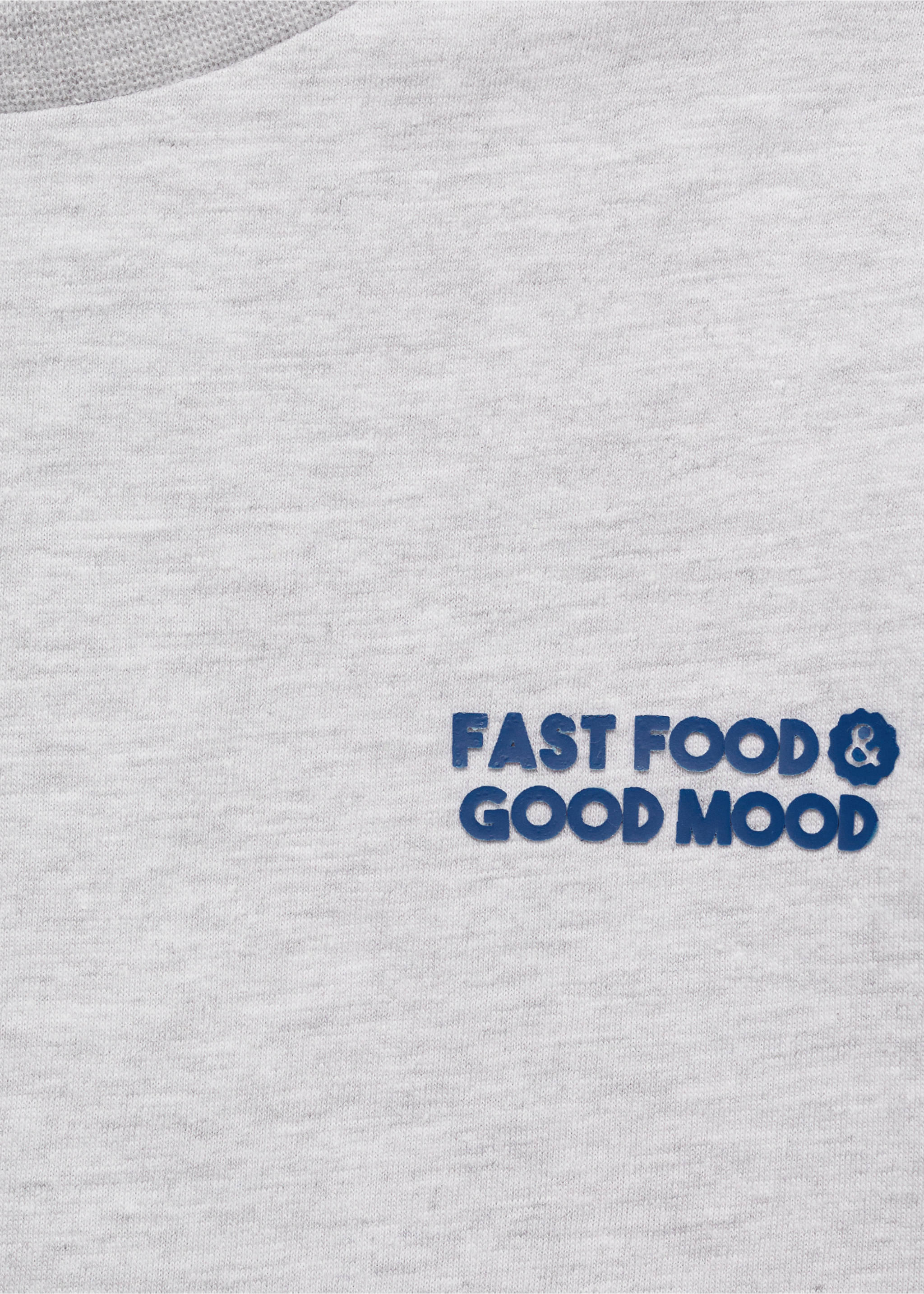 Bedrucktes Baumwoll-T-Shirt - Detail des Artikels 8, Hellgrau meliert. Ref: 87035139-00.