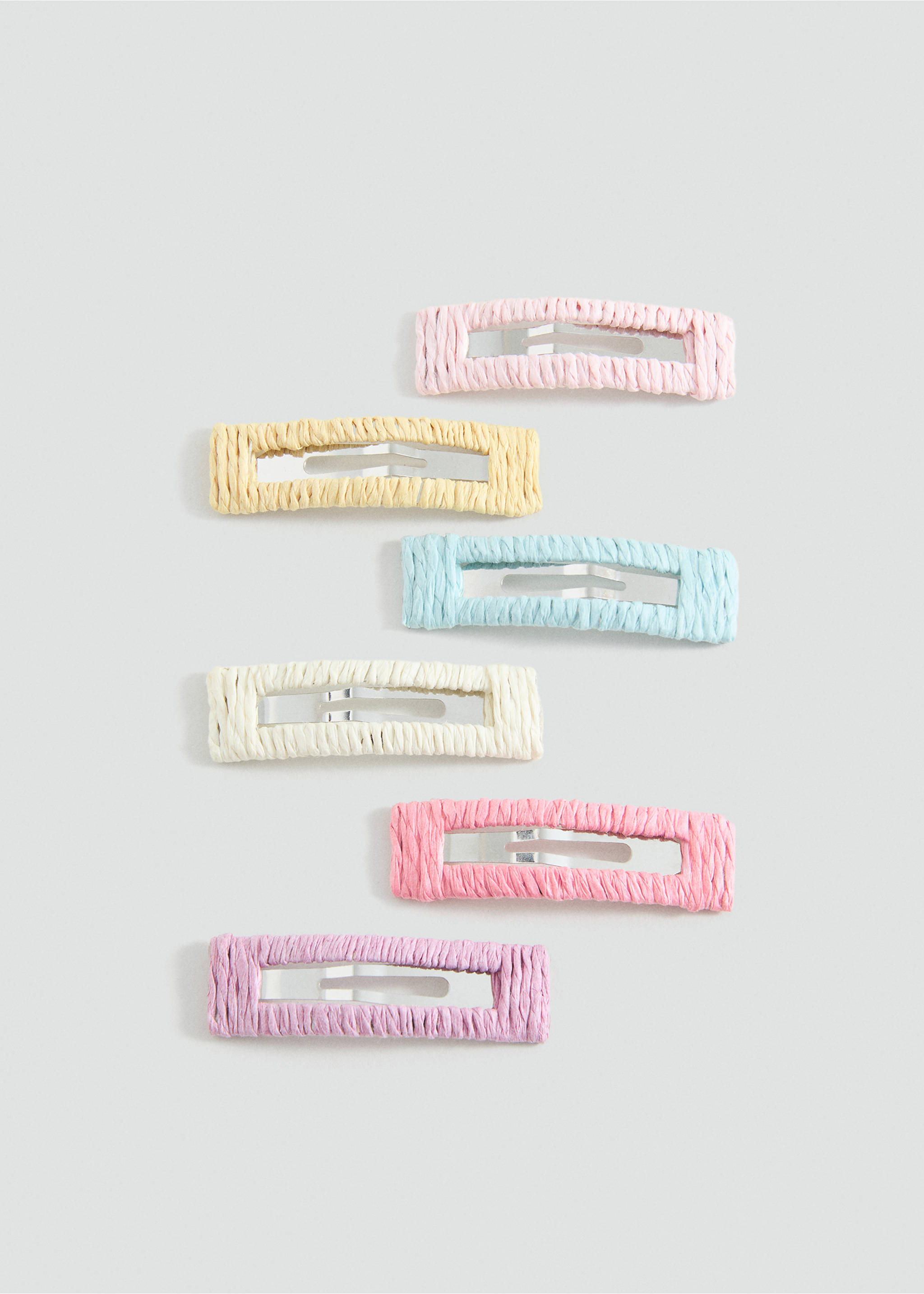 Pack de ganchos para o cabelo - Artigo sem modelo, Rosa-pálido. Ref: 87035144-00.