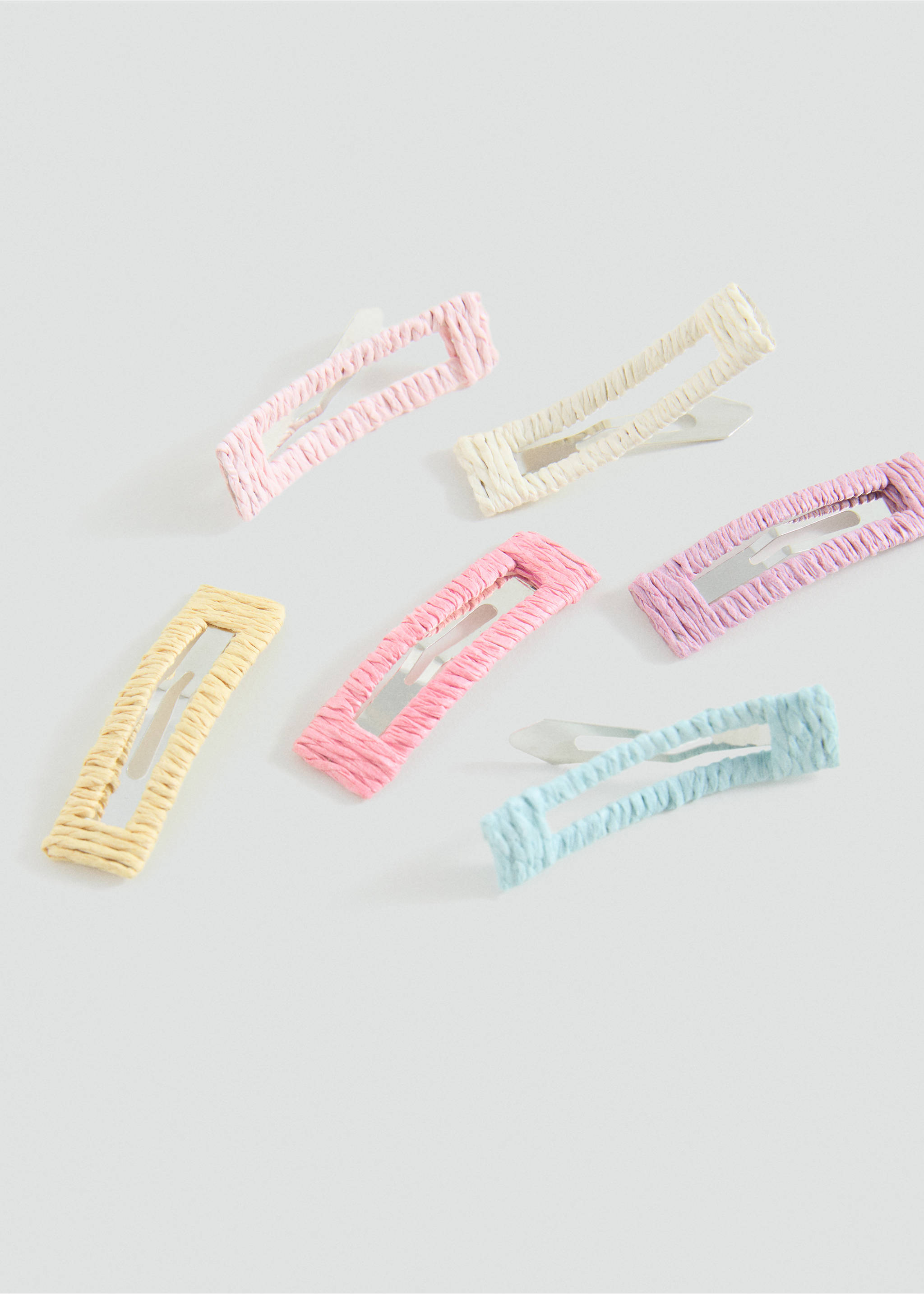 Pack de ganchos para o cabelo - Plano médio, Rosa-pálido. Ref: 87035144-00.