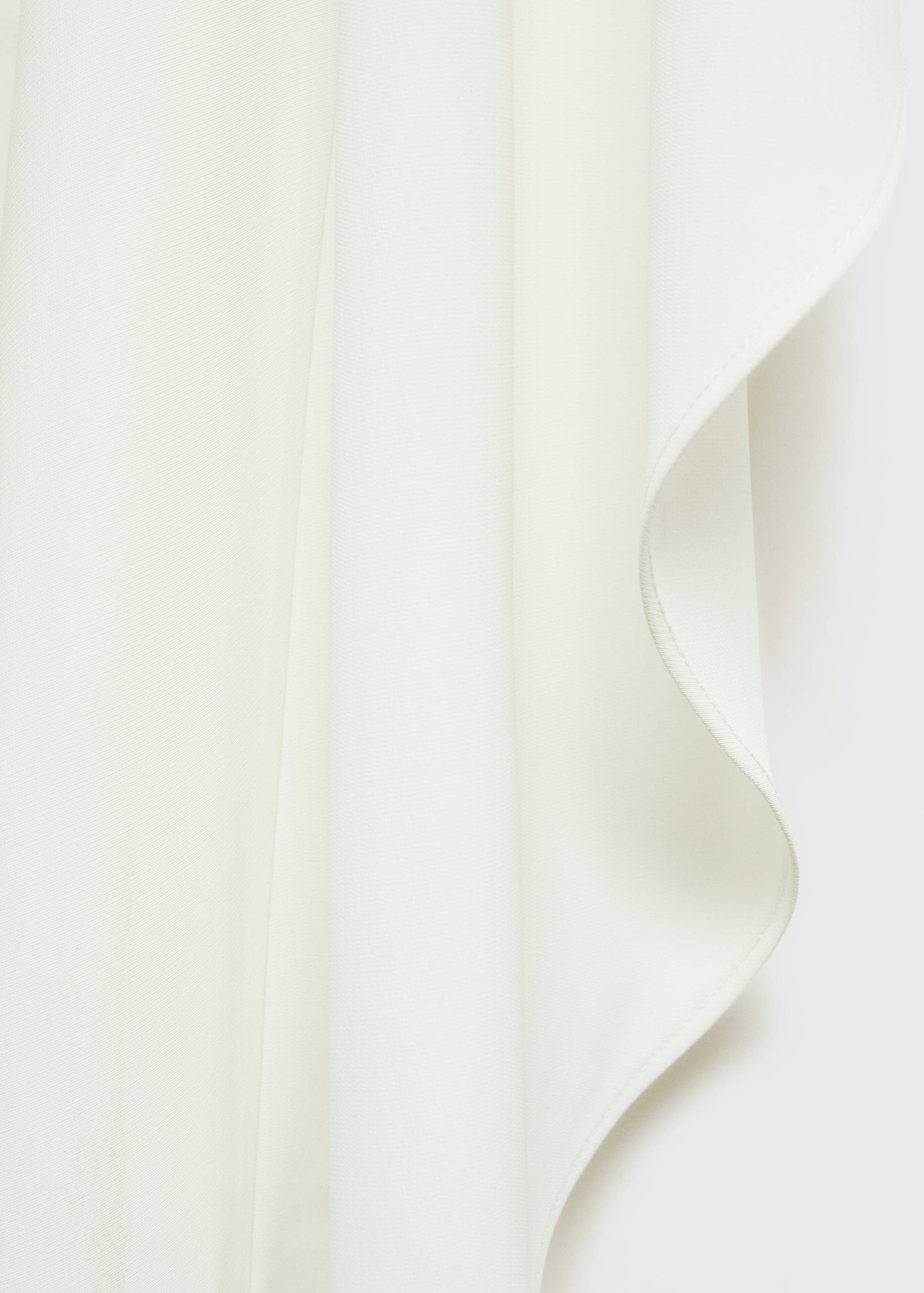 Asymmetrical round-neck cape - Details of the article 0