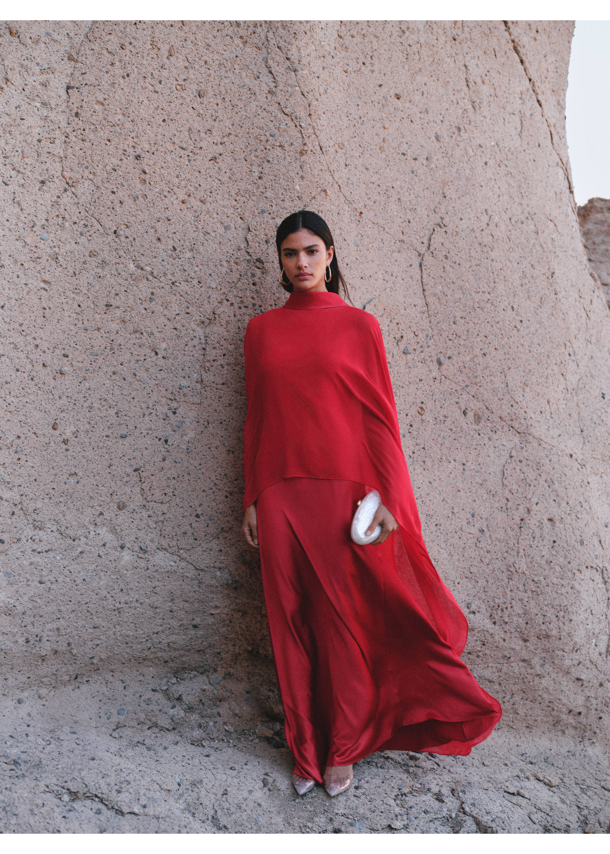 Capa larga lazada - Detalle del artículo 7, Rojo. Ref: 87035726-00.