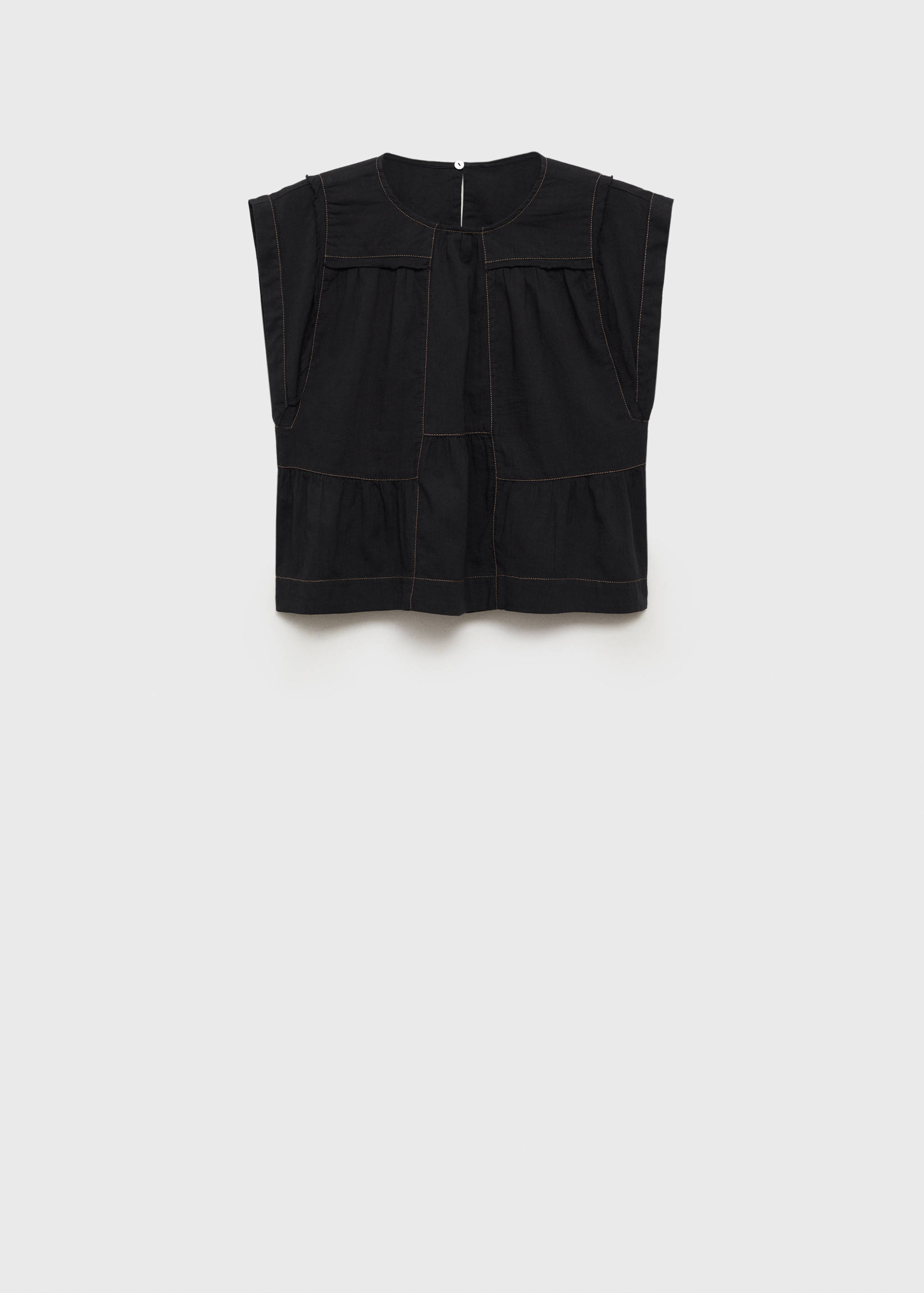 Blouse coutures décoratives - Article sans modèle