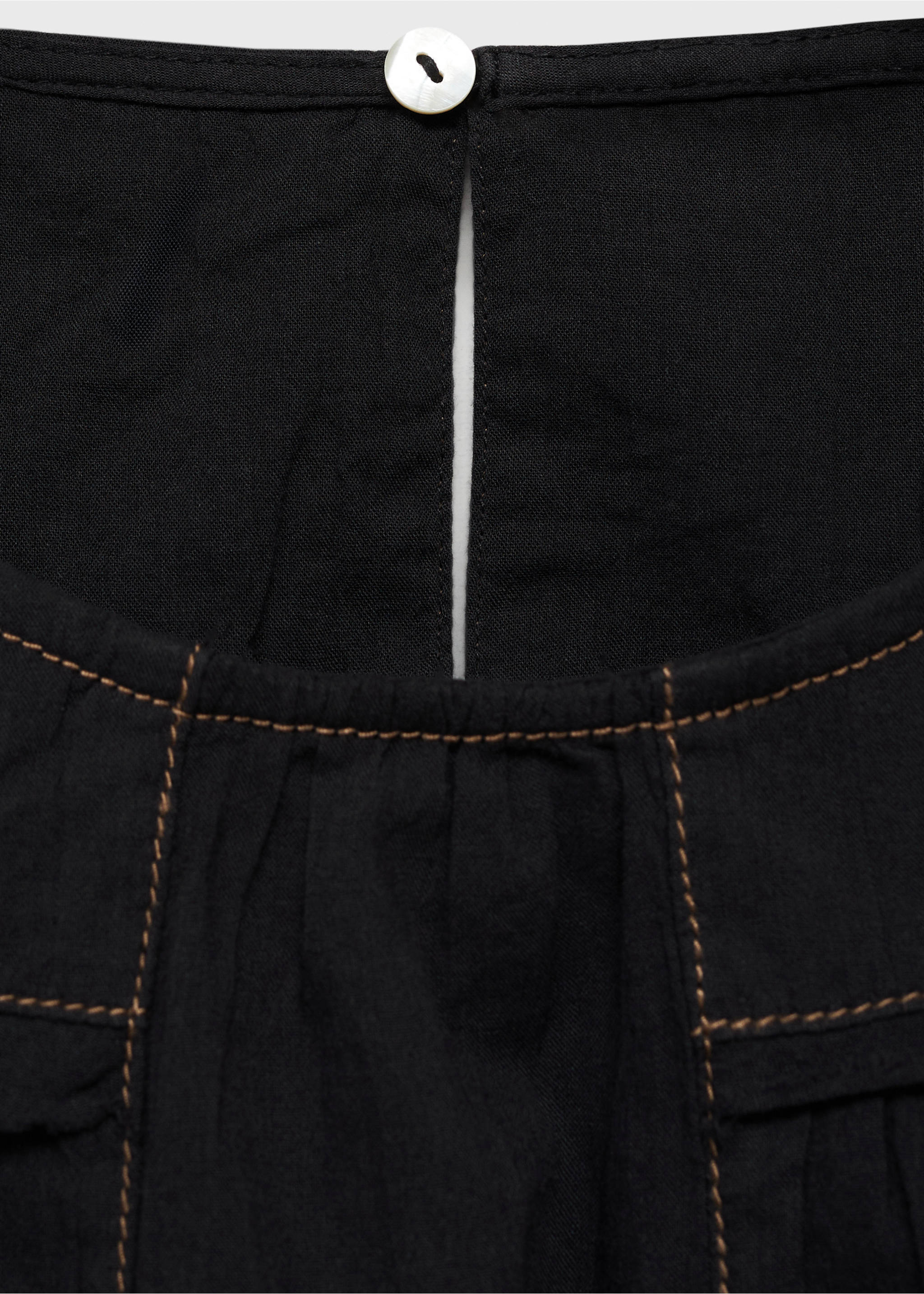 Blouse coutures décoratives - Détail de l'article 8, Noir. Ref: 87035727-00.