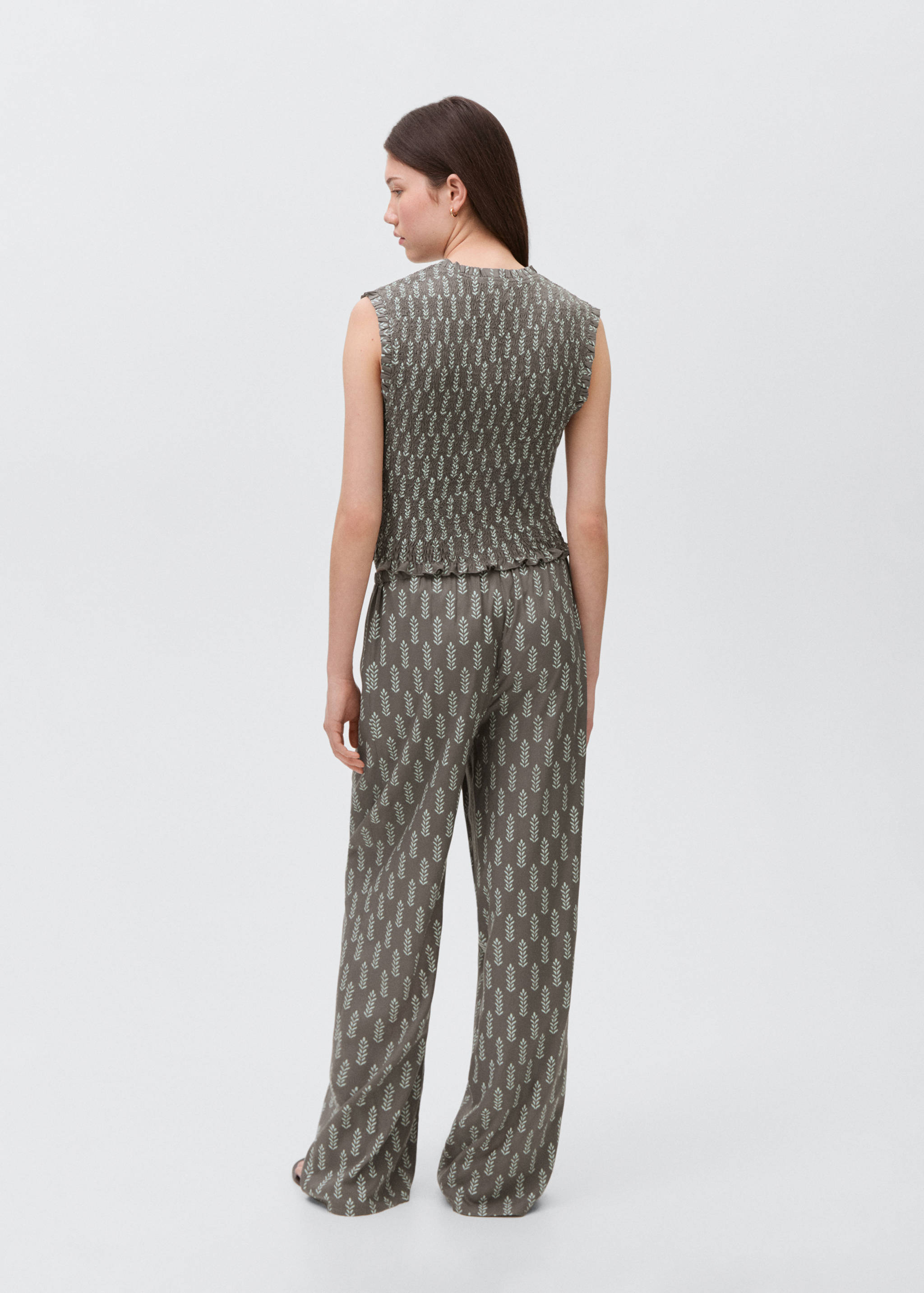 Blusa fruncida lazos - Reverso del artículo