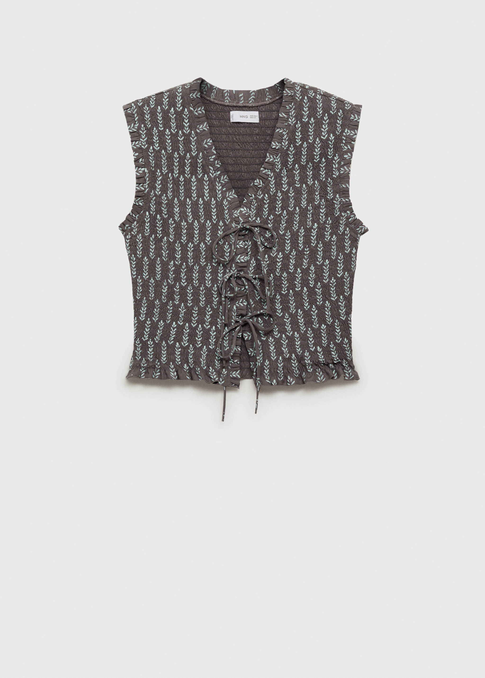 Blusa fruncida lazos - Artículo sin modelo