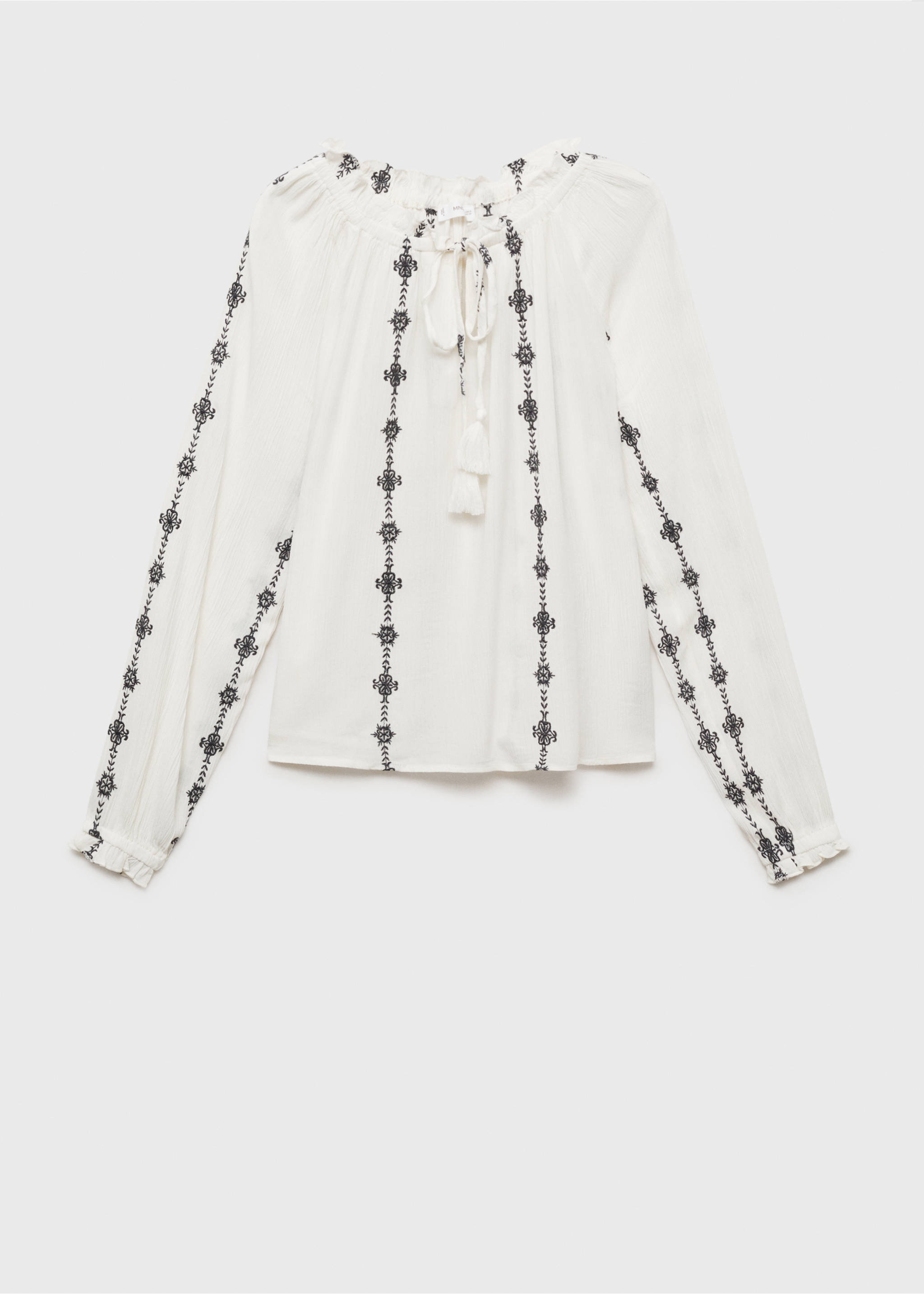 Blusa bordada - Artículo sin modelo, Blanco roto. Ref: 87035729-00.