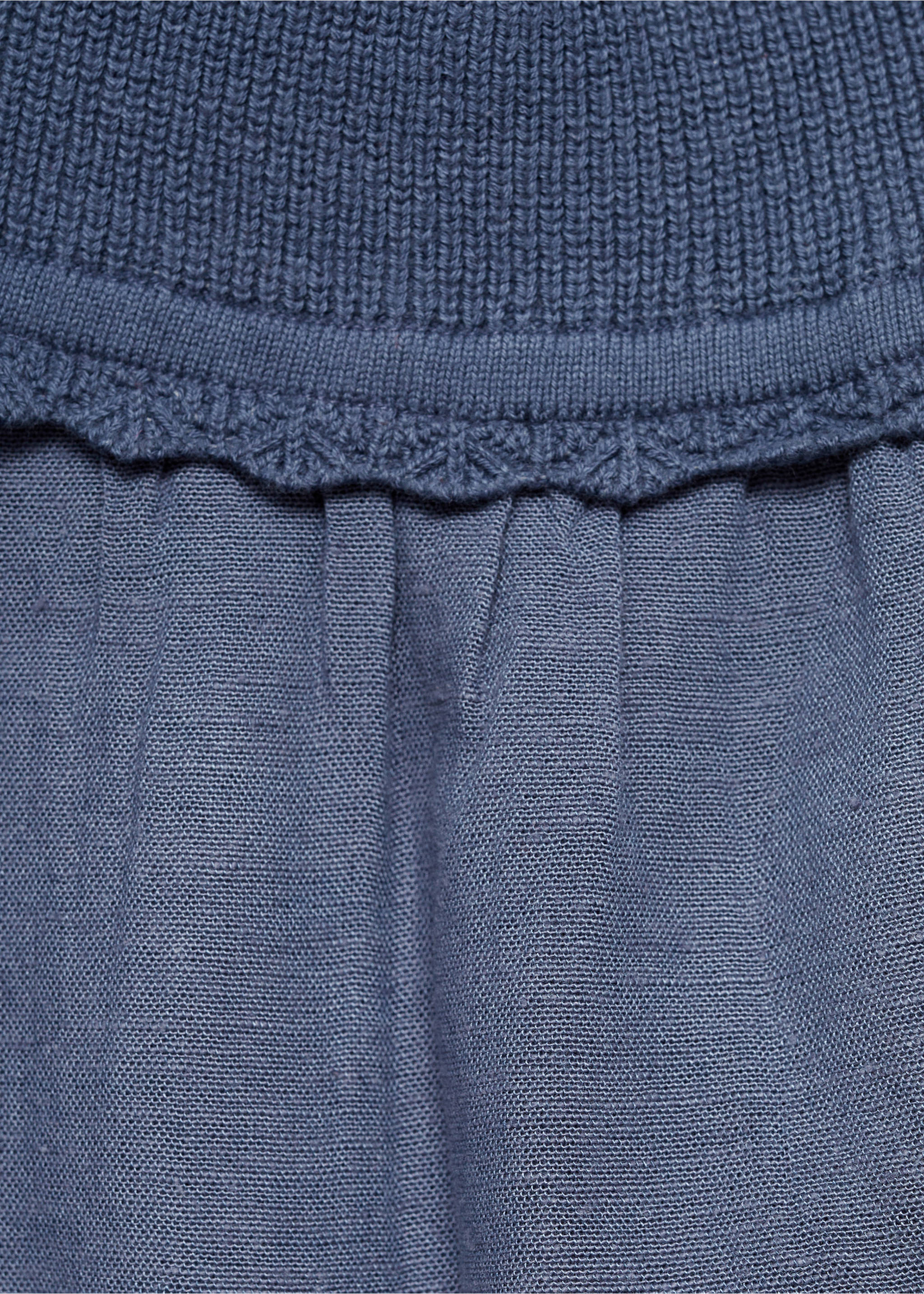 Top en maille col V - Détail de l'article 0, Bleu marine foncé. Ref: 87035735-00.