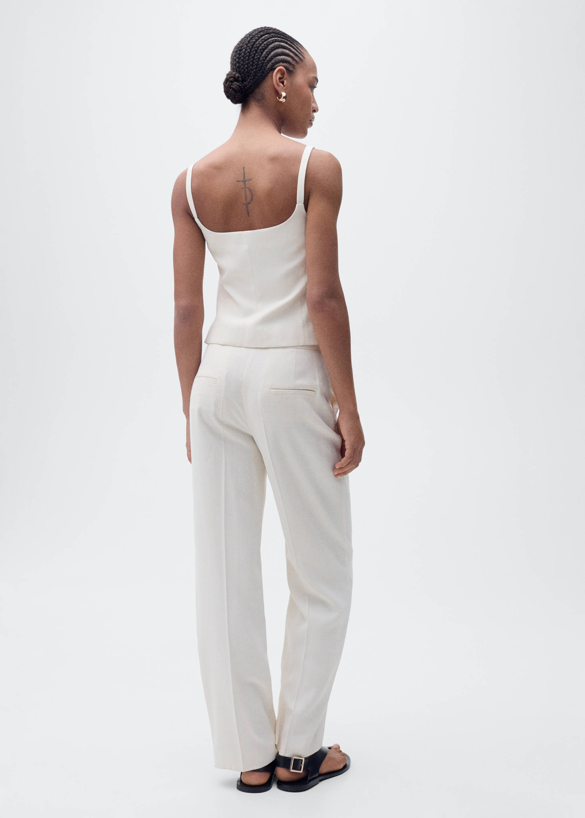 Suit waistcoat with open back - Reverse of the article