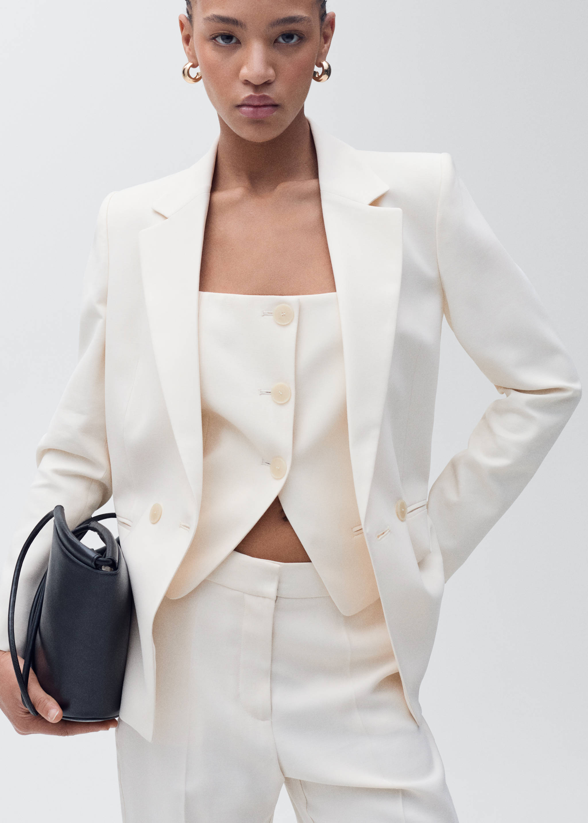 Suit waistcoat with open back - Details of the article 1