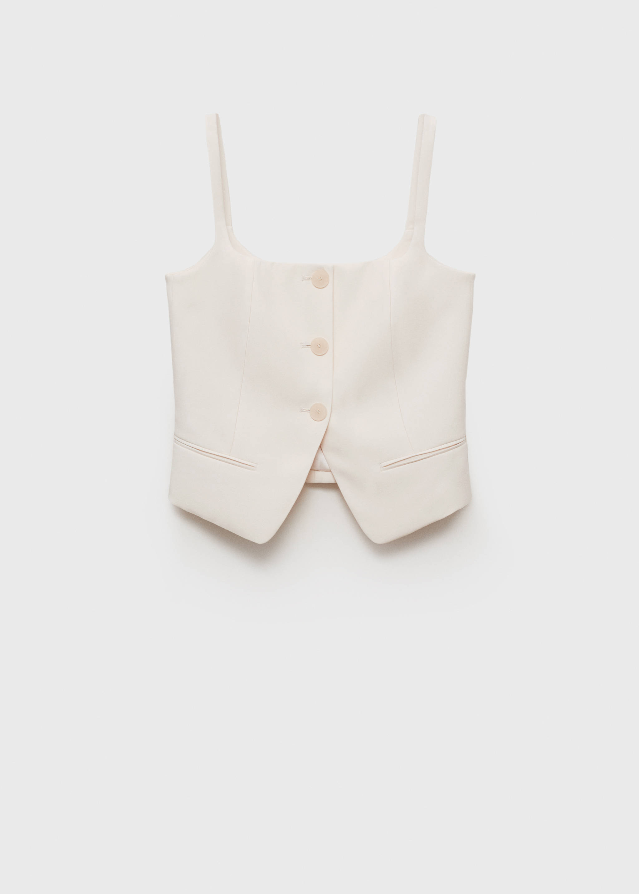 Suit waistcoat with open back - Article without model